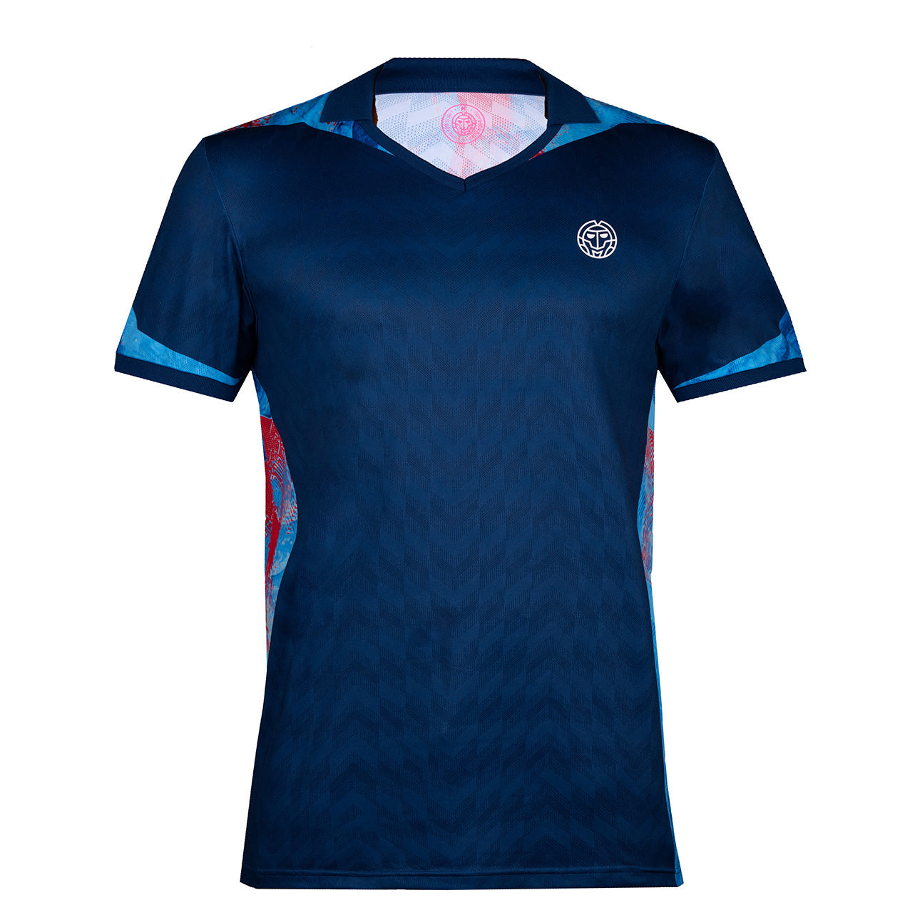 BIDI BADU Tano Tech Polo Heren - donkerblauw, lichtblauw