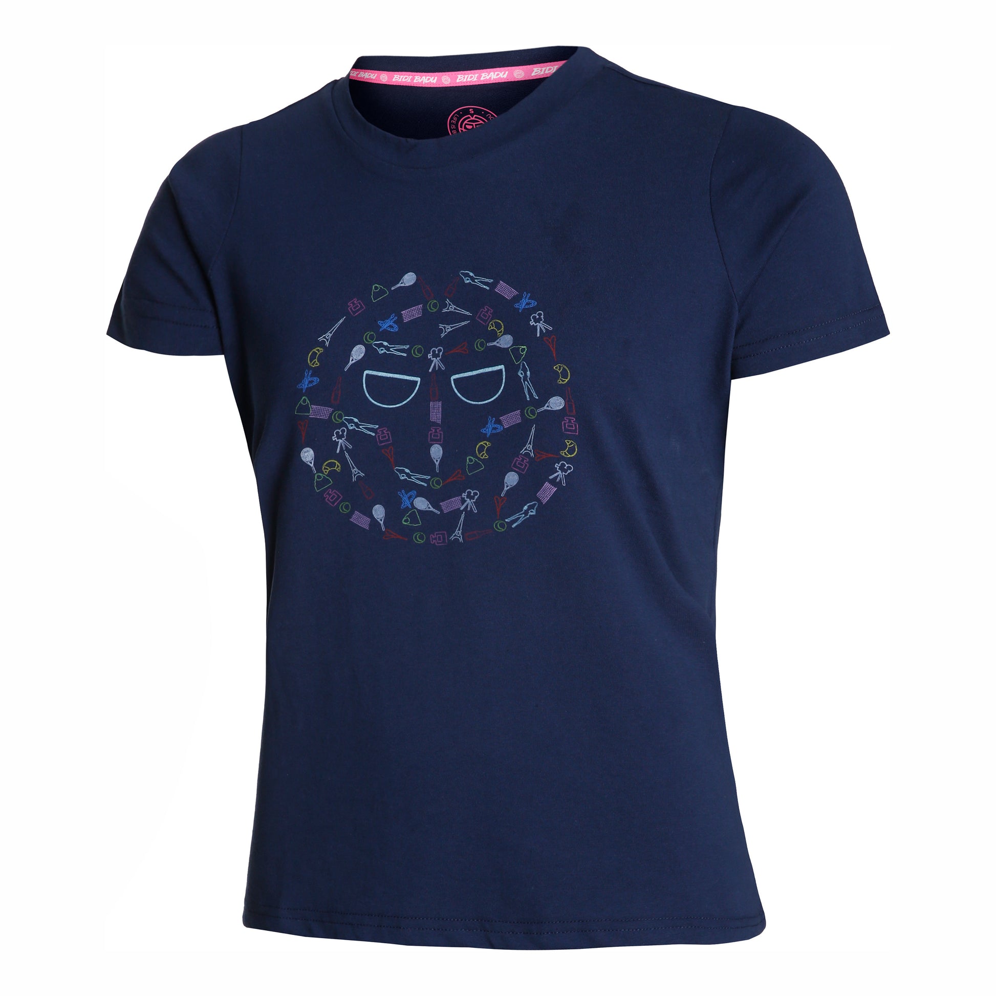 BIDI BADU Heshima Lifestyle Tee T-shirt Dames - donkerblauw, veelkleurig