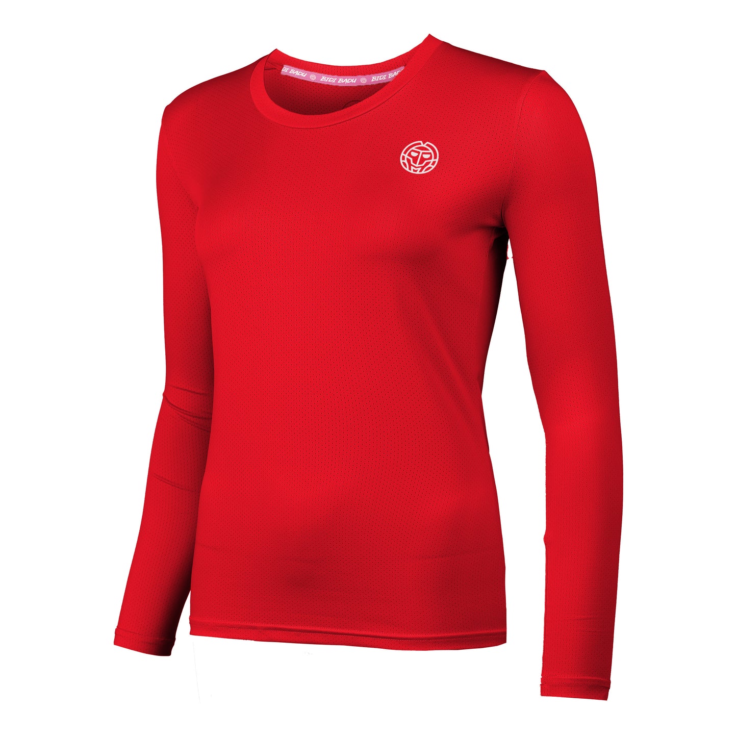 BIDI BADU Pia Tech Roundneck Longsleeve Dames - rood,