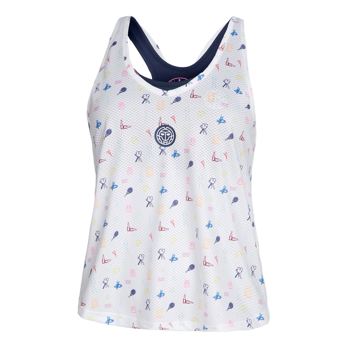 BIDI BADU NATLI Tech Tanktop Dames - wit, veelkleurig