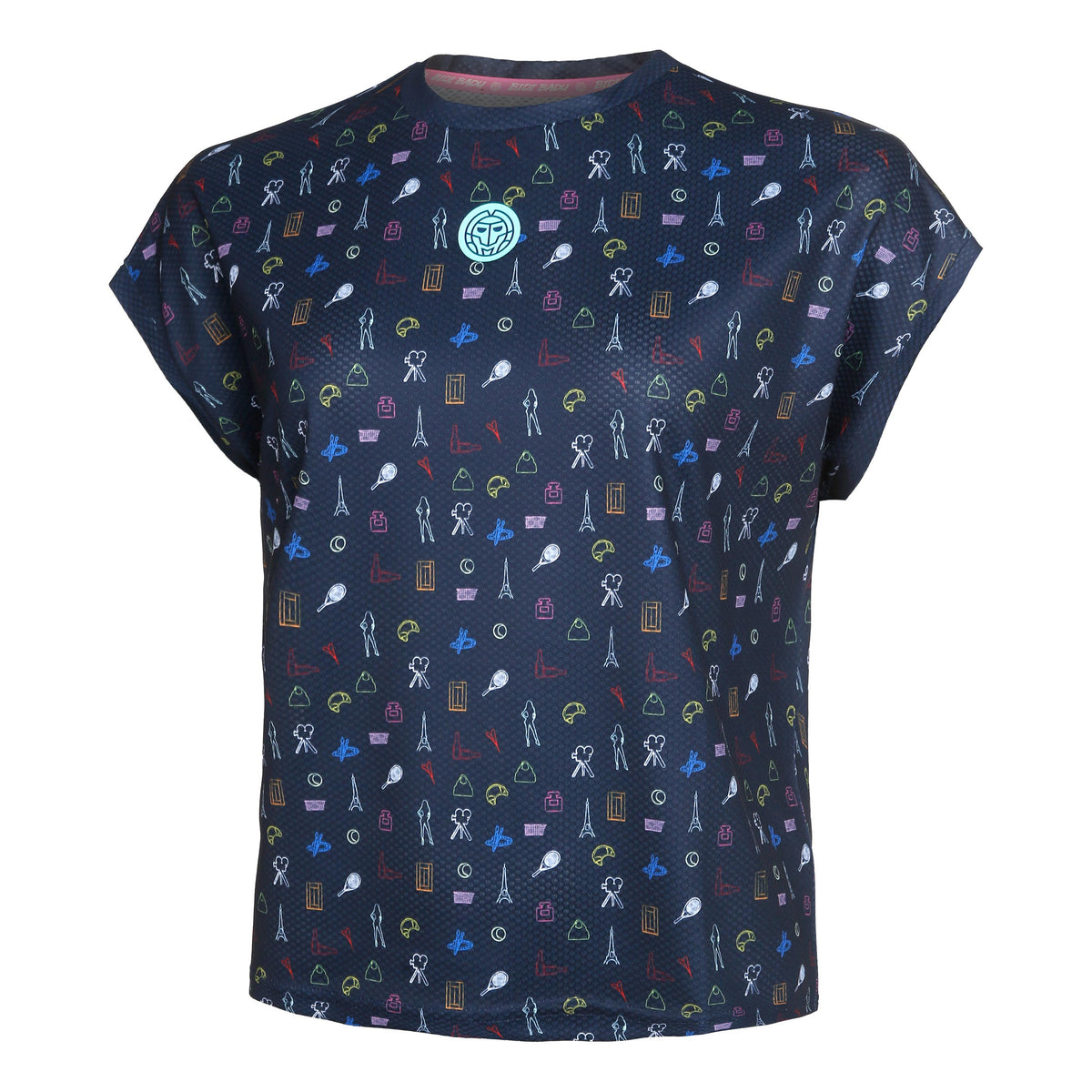 BIDI BADU Majira Tech T-shirt Dames - donkerblauw, veelkleurig