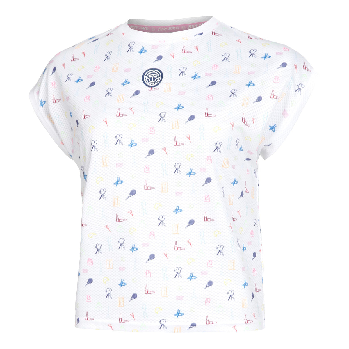 BIDI BADU Majira Tech T-shirt Dames - wit, veelkleurig
