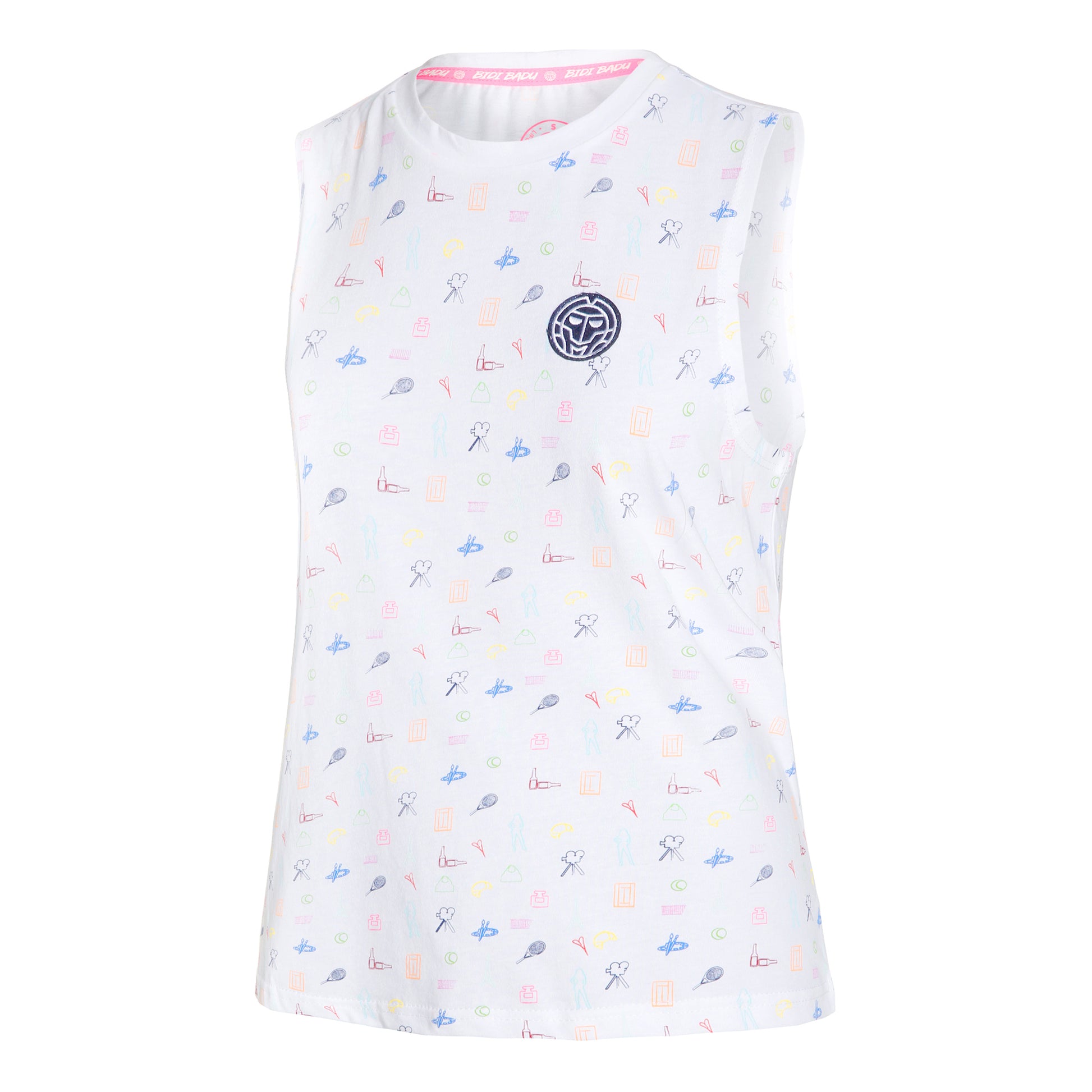 BIDI BADU Emefa Lifestyle Tanktop Dames - wit, veelkleurig