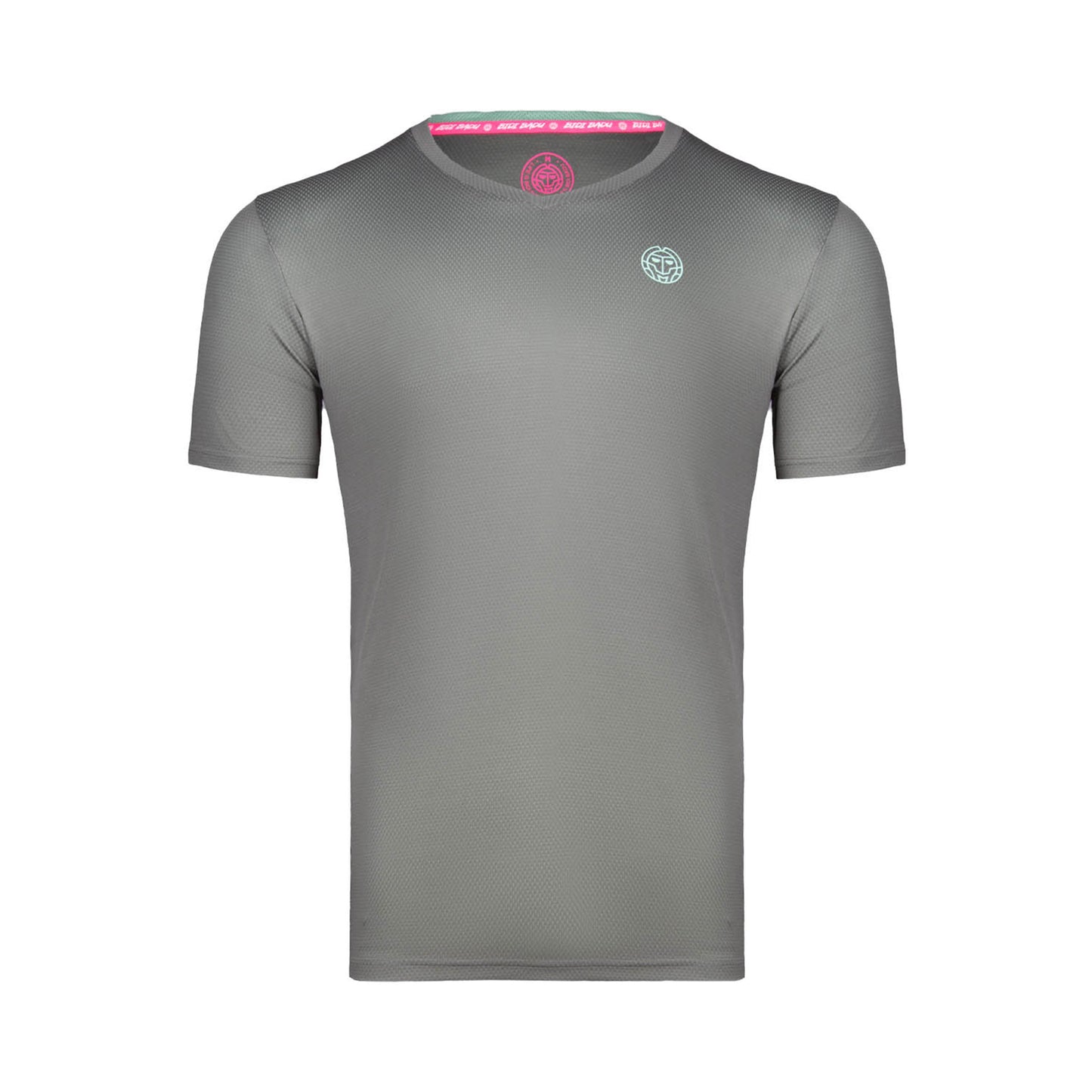 BIDI BADU Evin Tech Round T-shirt Jongens - grijs, mint