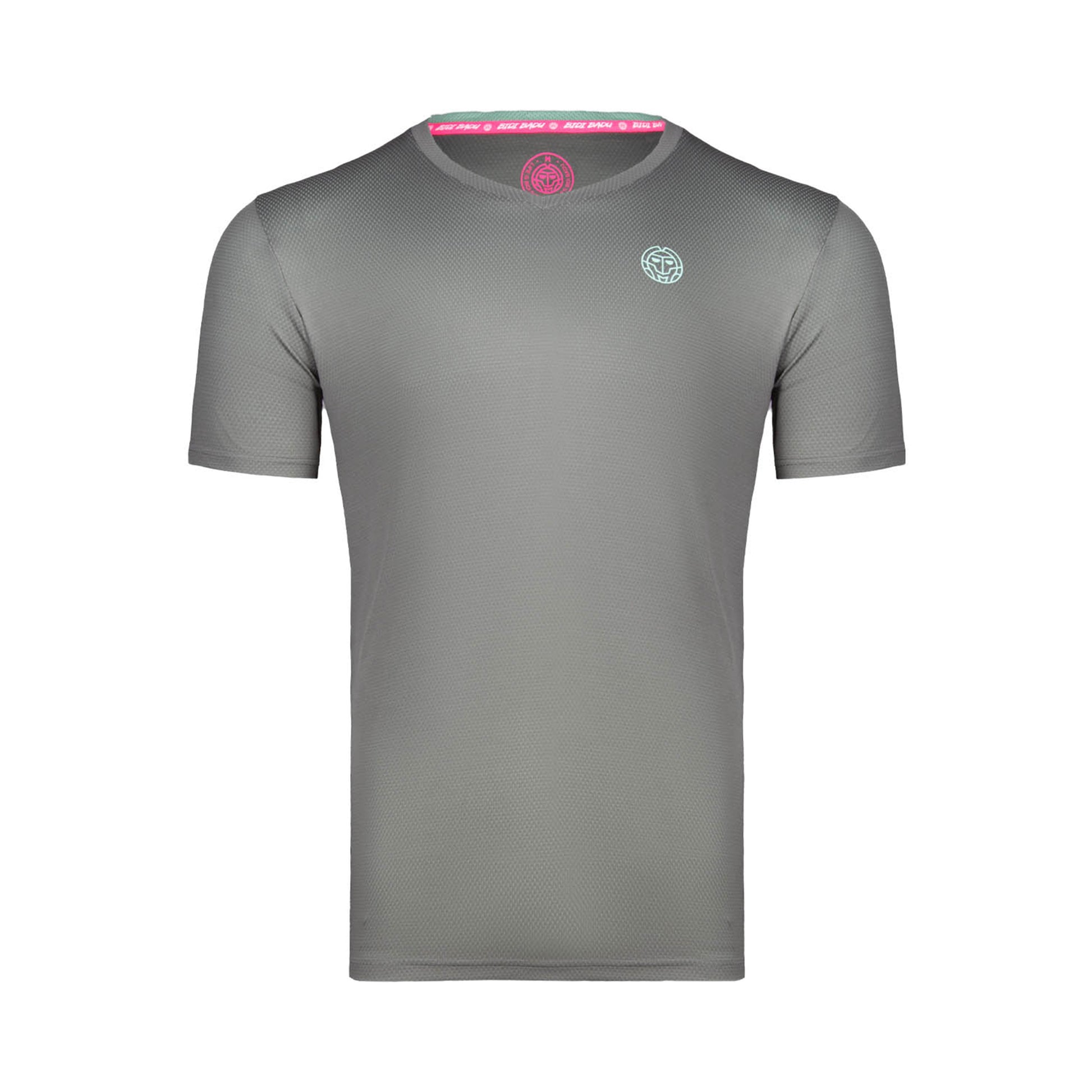 BIDI BADU Evin Tech Round T-shirt Jongens - grijs, mint
