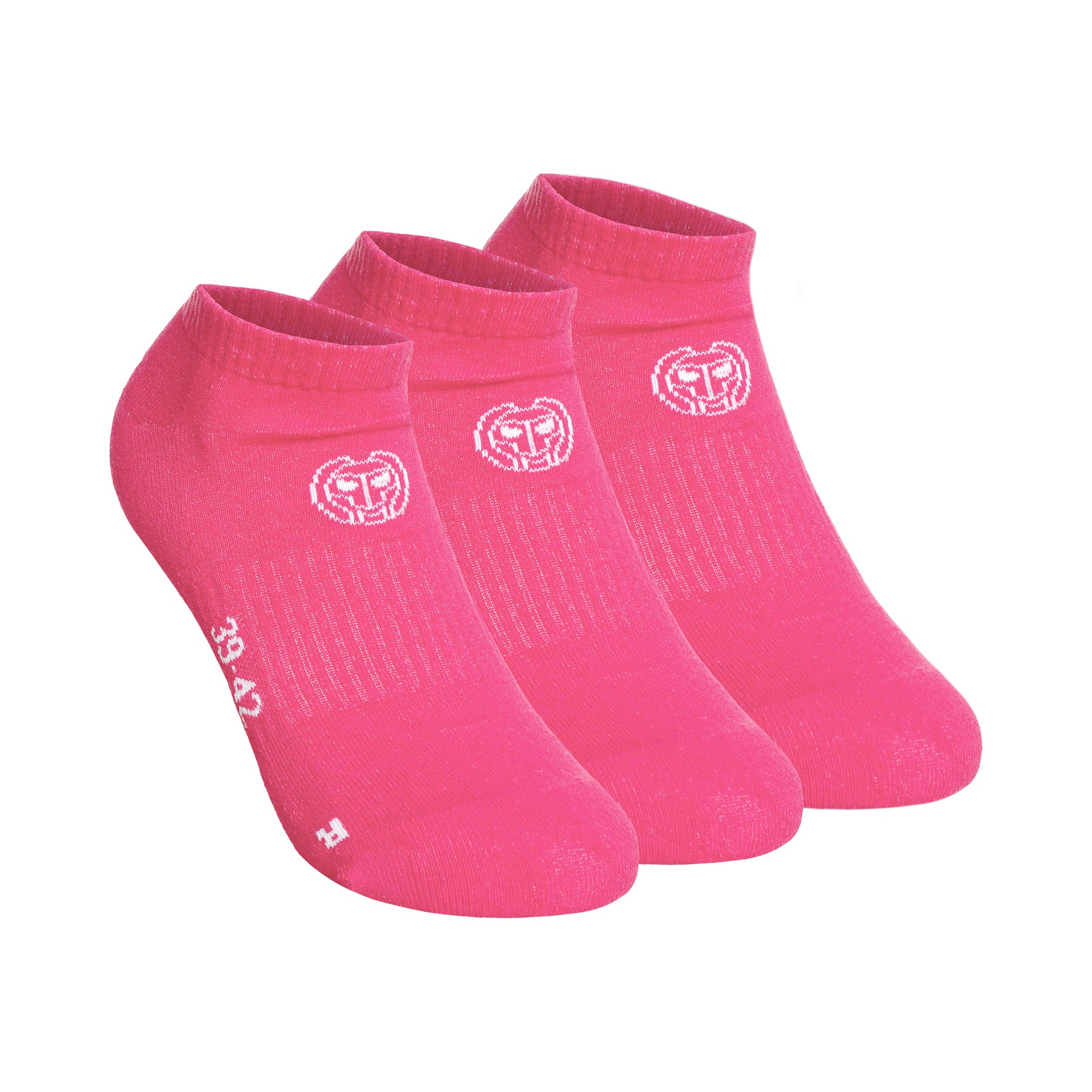 BIDI BADU No Party No Show Move Tennissokken Verpakking 3 Stuks-Pink,Wit