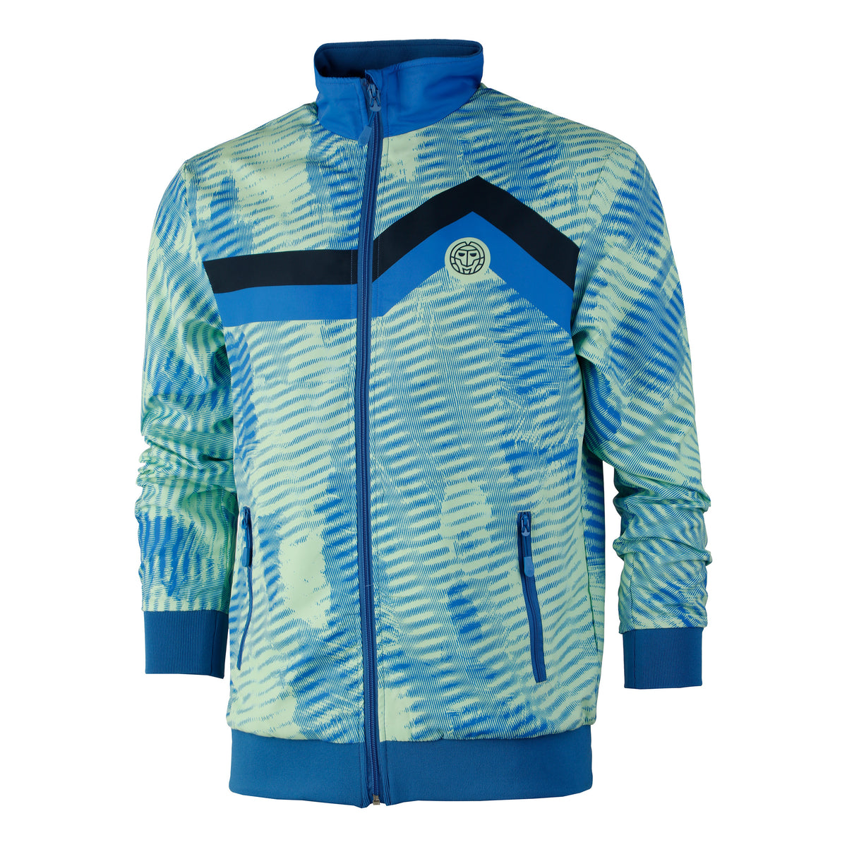 BIDI BADU Zulu Tech Trainingsjack Heren - blauw, lichtgroen