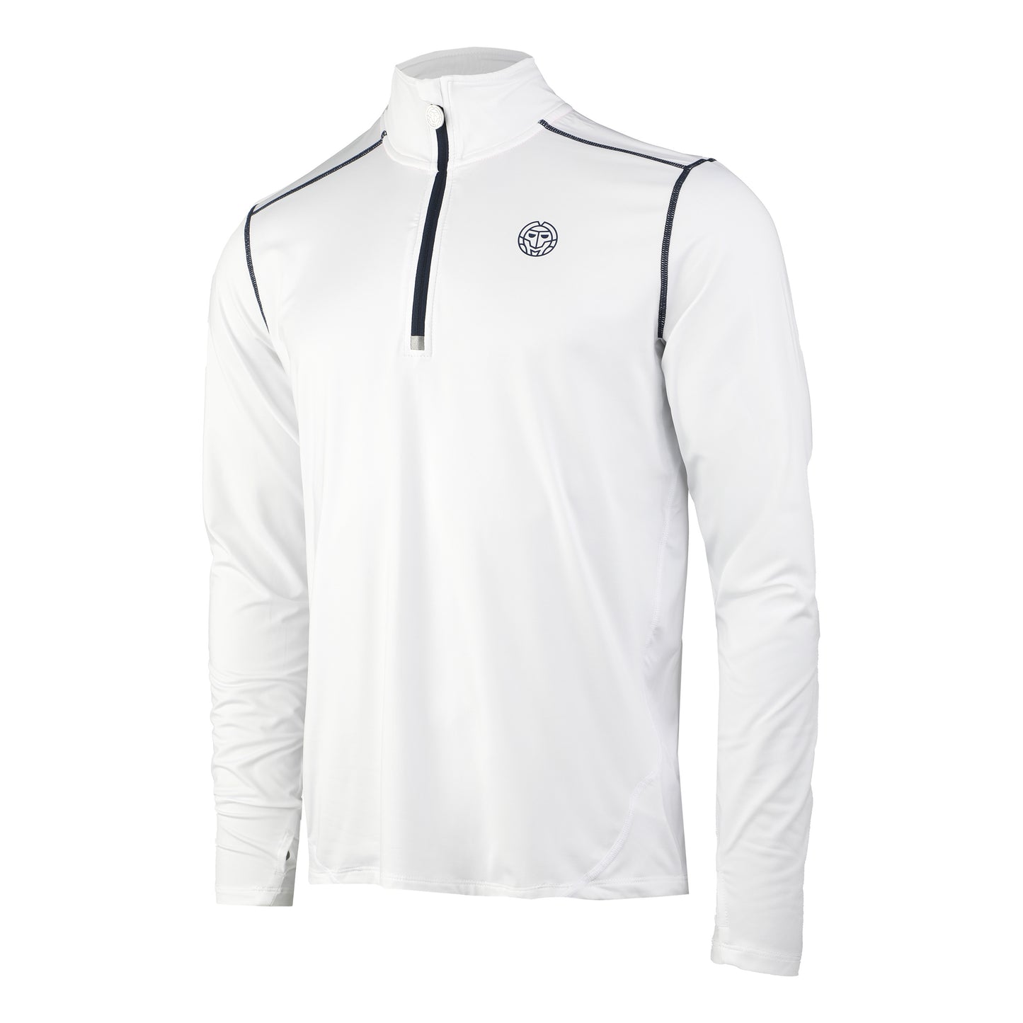 BIDI BADU Zac Tech Longsleeve Heren - wit,