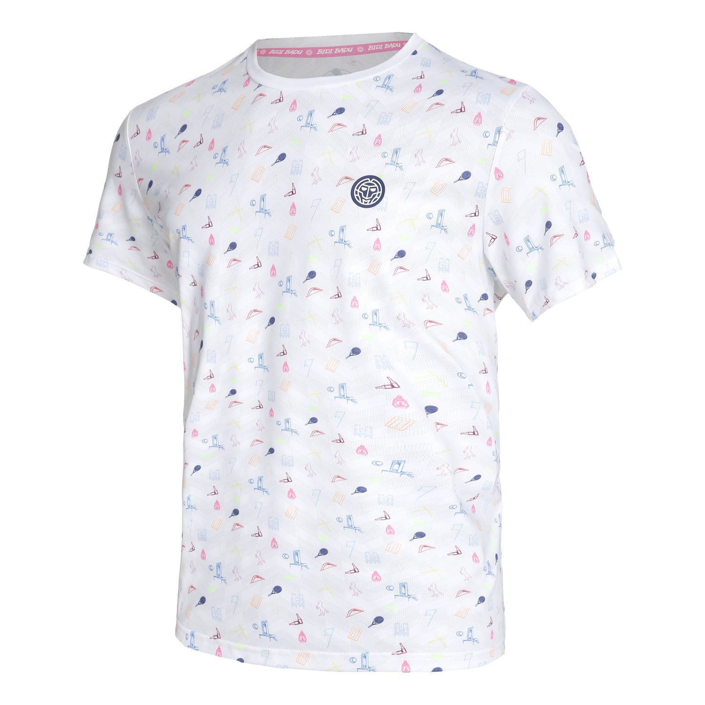 BIDI BADU Hawi Tech T-shirt Heren - wit, veelkleurig