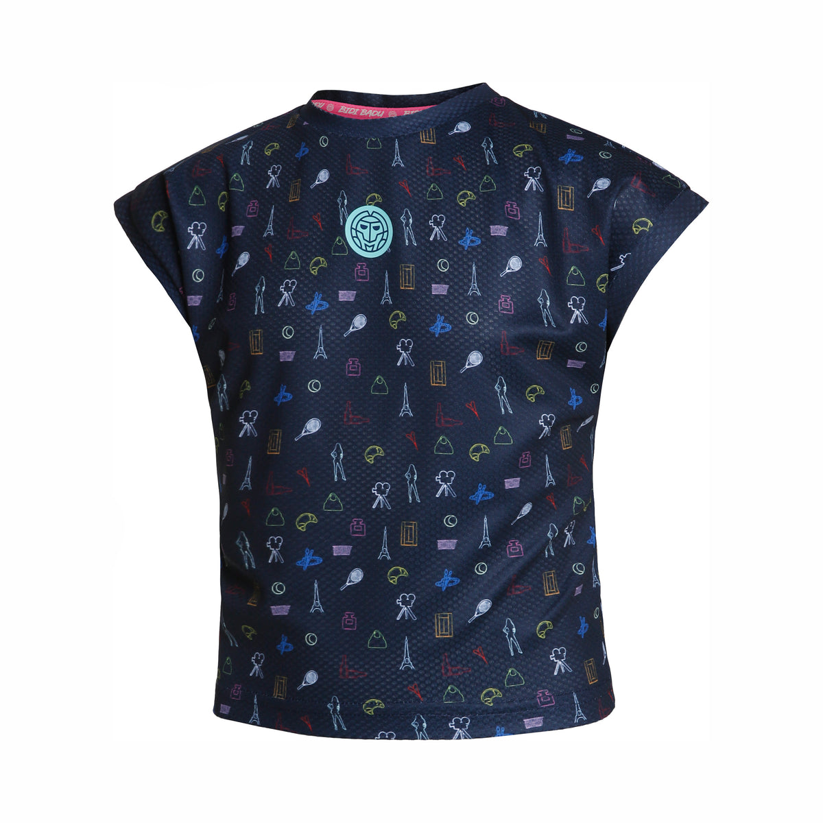 BIDI BADU Fayola Tech T-shirt Meisjes - donkerblauw, veelkleurig