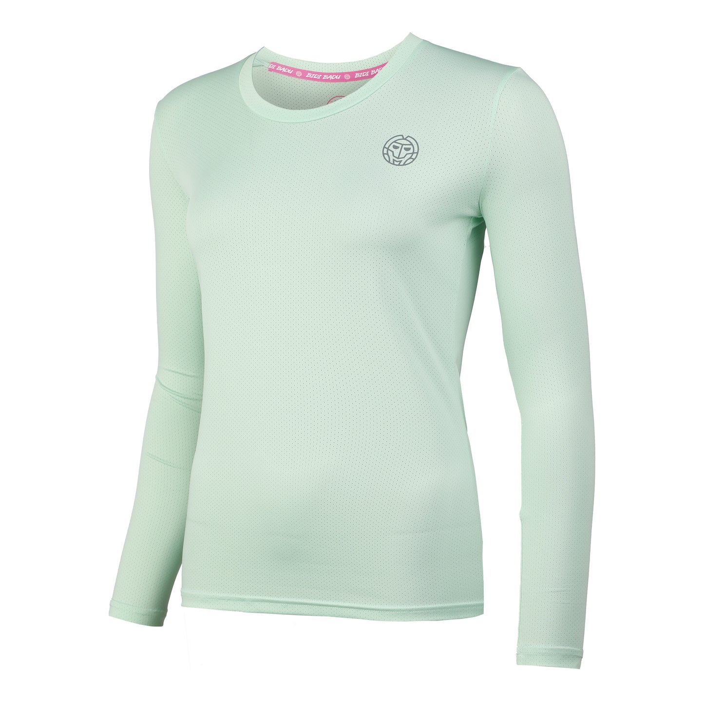 BIDI BADU Pia Tech Roundneck Longsleeve Dames-Turkoois