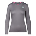 Pia Tech Roundneck Longsleeve Dames - grijs,