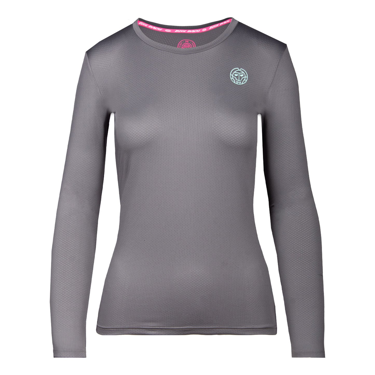 BIDI BADU Pia Tech Roundneck Longsleeve Dames - grijs,