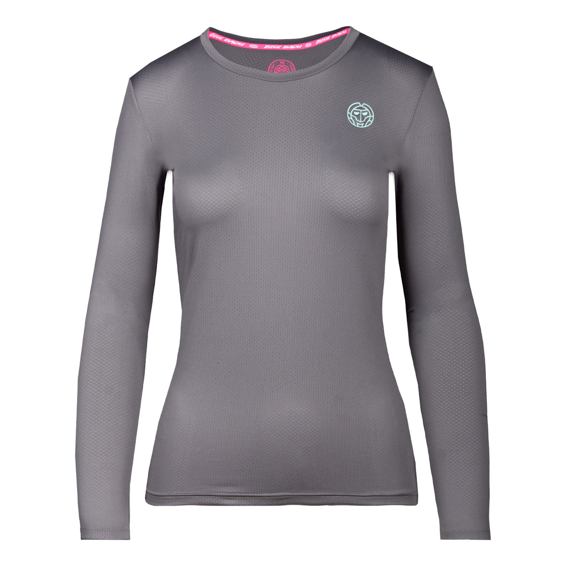 BIDI BADU Pia Tech Roundneck Longsleeve Dames - grijs,