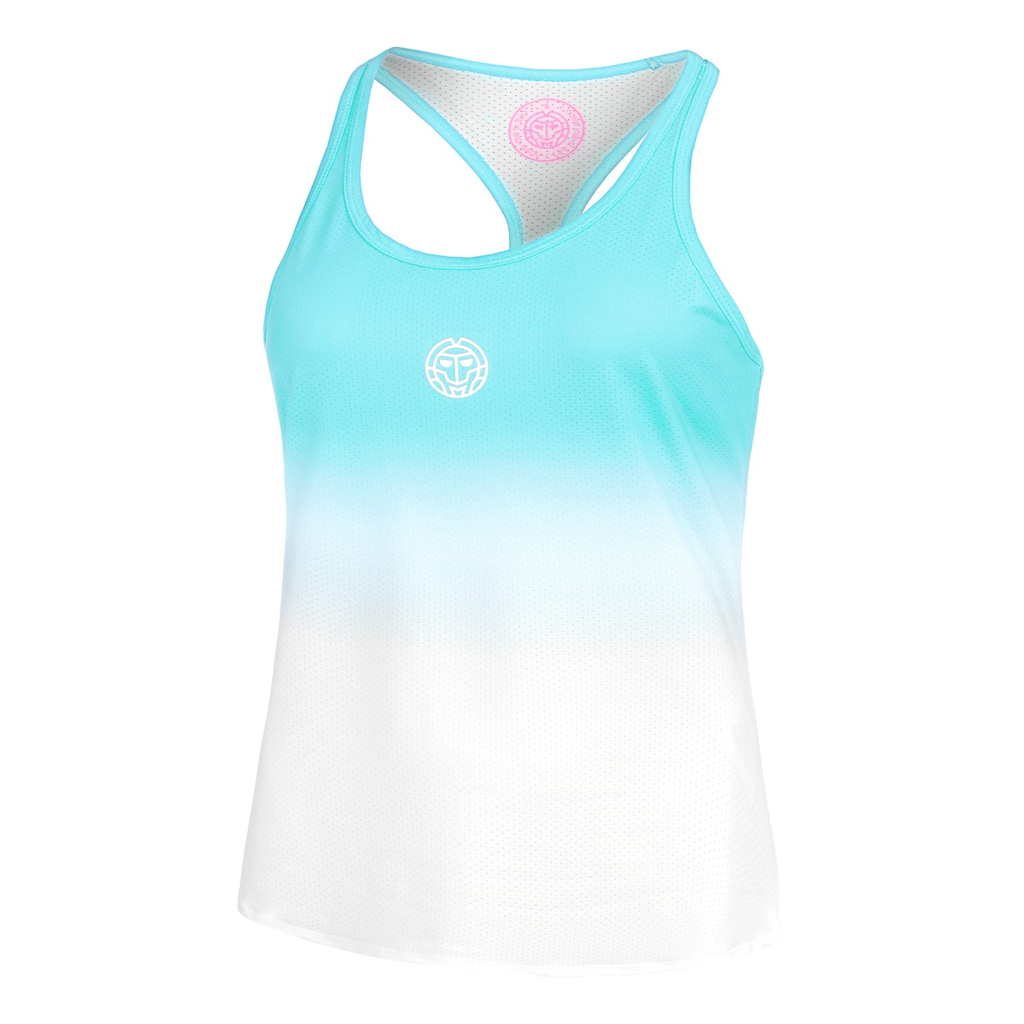 BIDI BADU Crew Gradiant Tanktop Dames-Turkoois,Wit