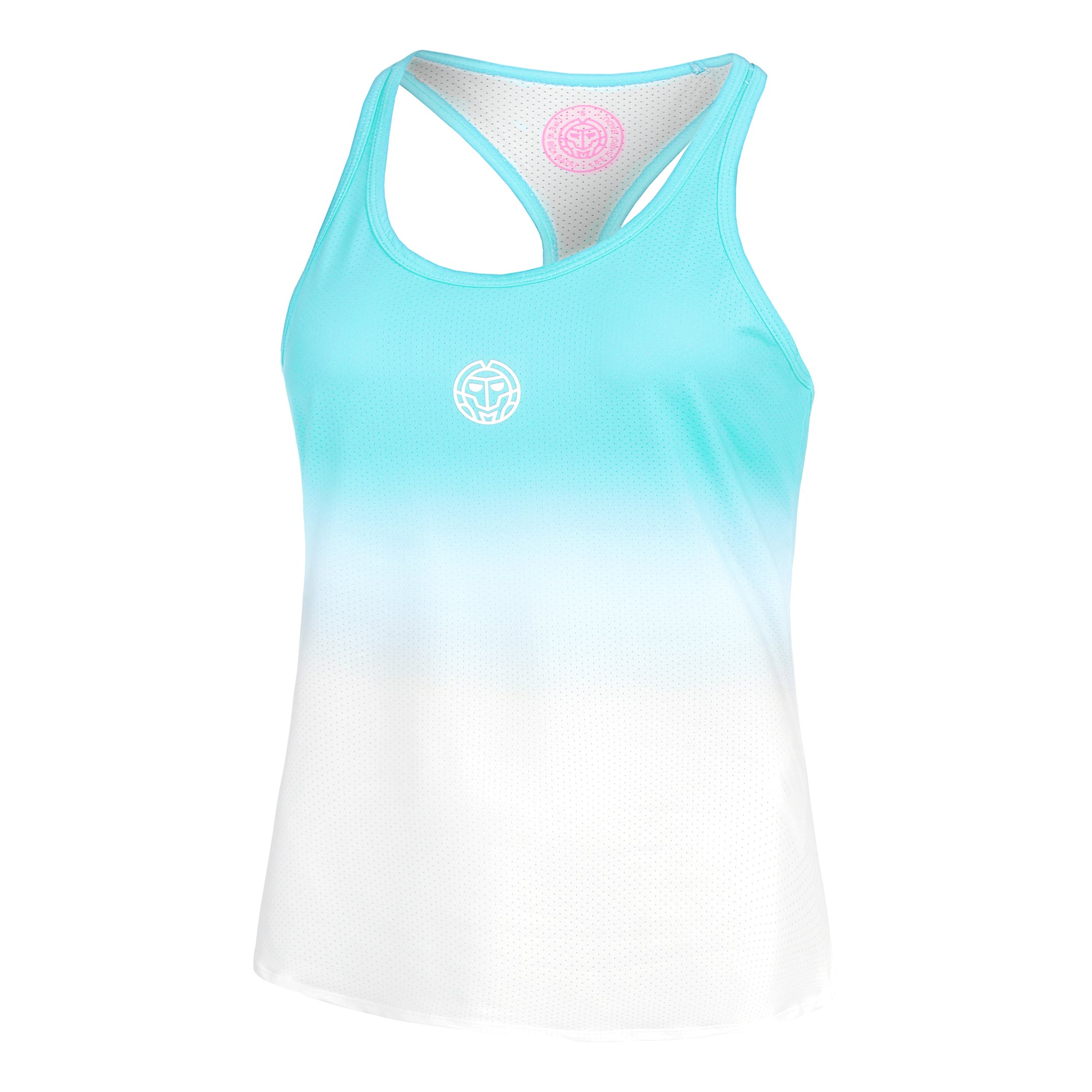 BIDI BADU Crew Gradiant Tanktop Dames-Turkoois,Wit