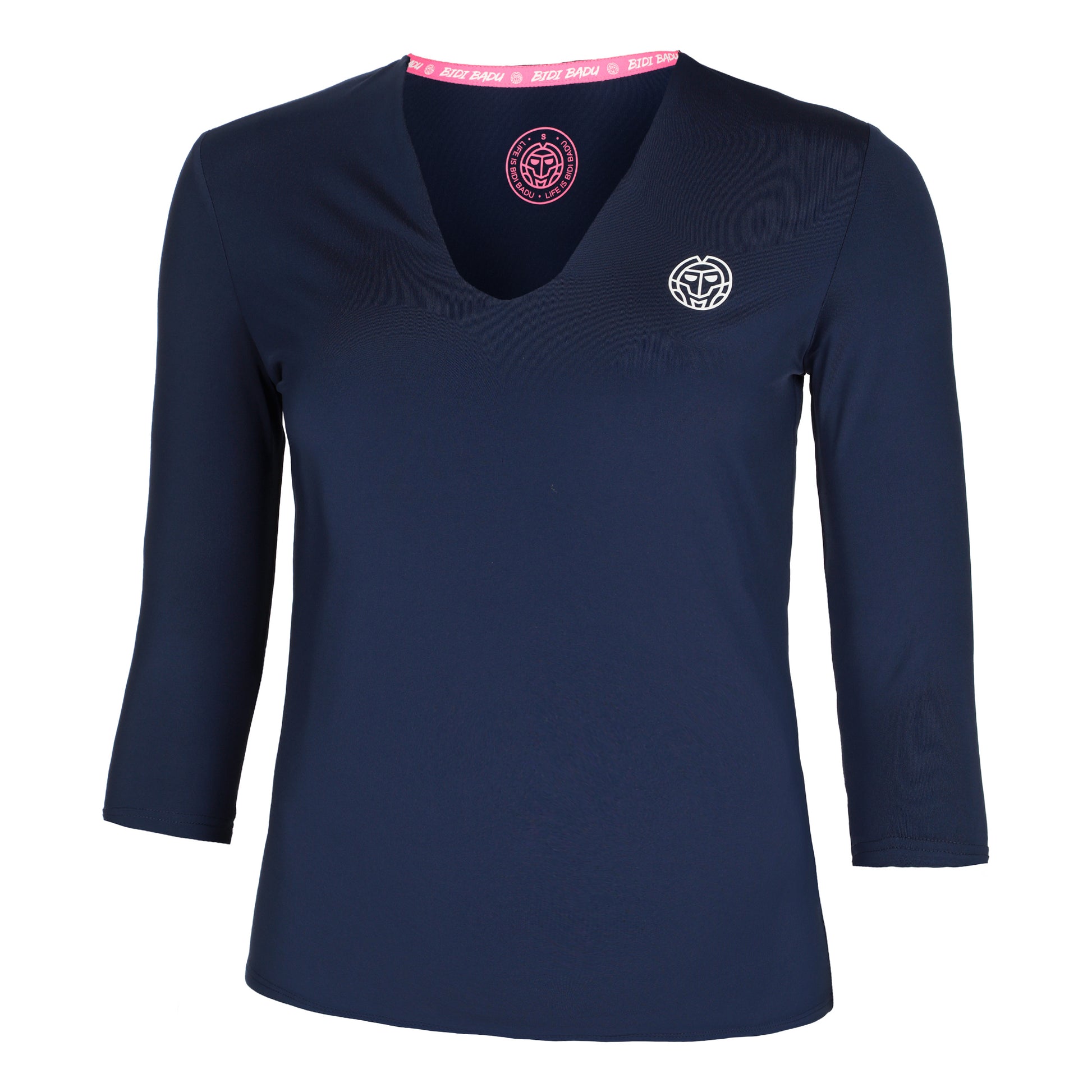 BIDI BADU Crew V-Neck Longsleeve Dames-Donkerblauw