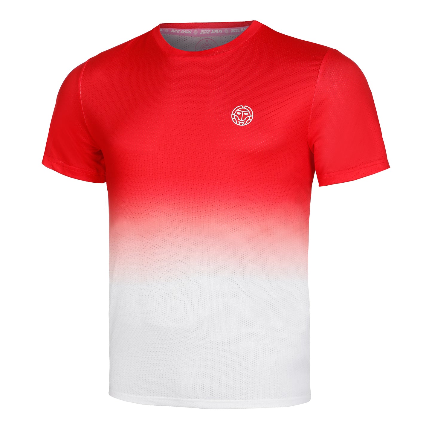 BIDI BADU Crew Gradiant T-shirt Heren-Rood,Wit