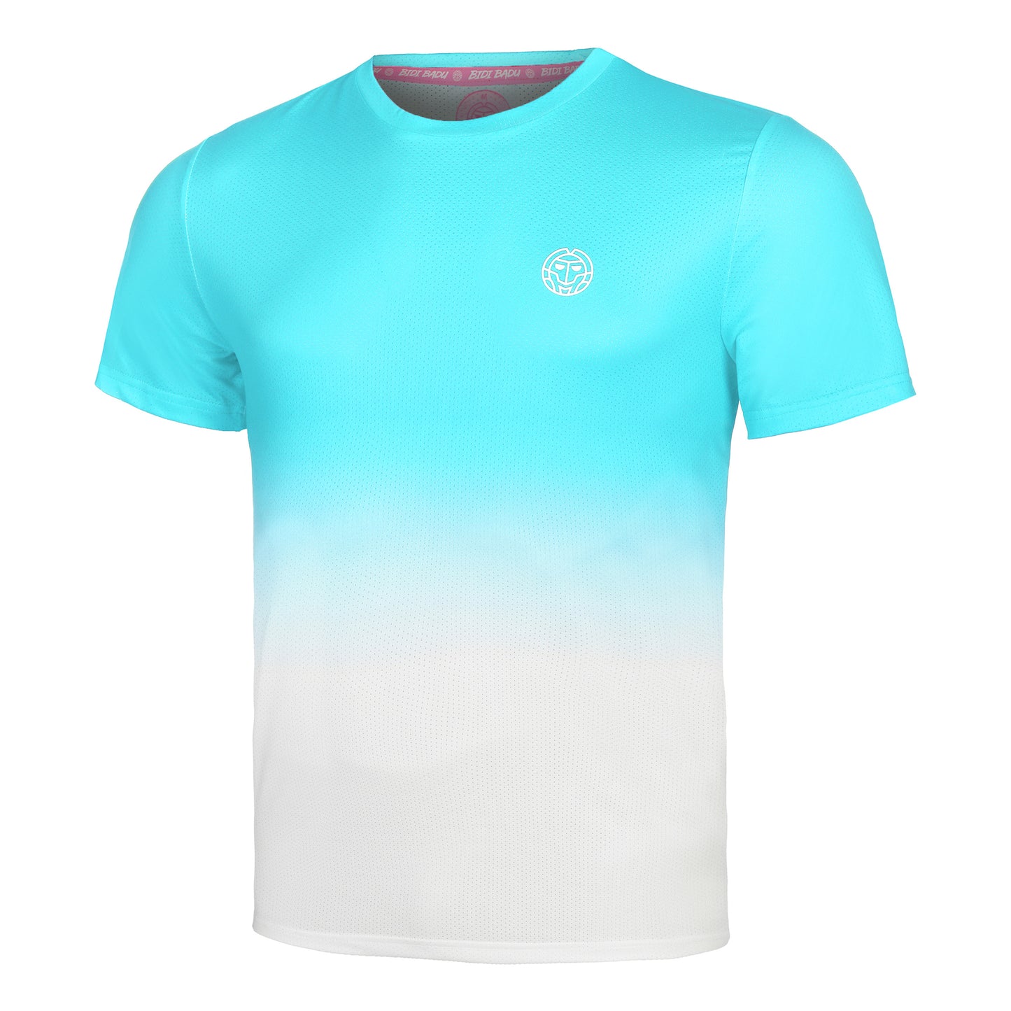 BIDI BADU Crew Gradiant T-shirt Heren-Turkoois,Wit