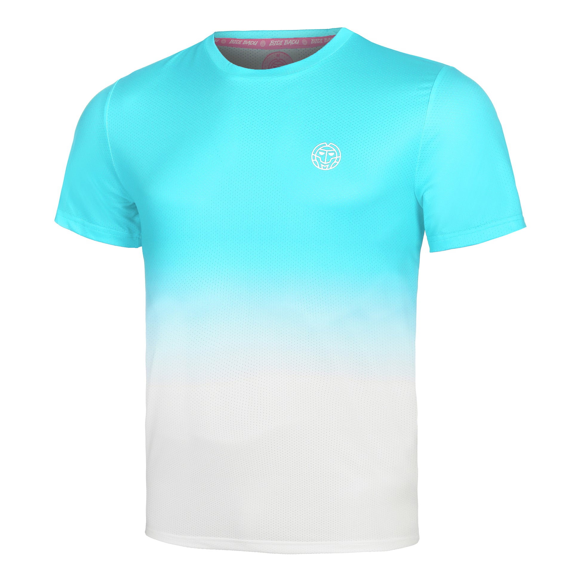 BIDI BADU Crew Gradiant T-shirt Heren-Turkoois,Wit