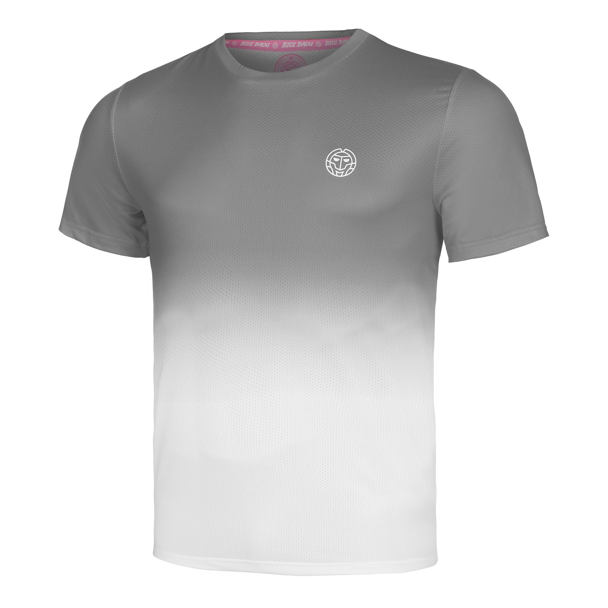 BIDI BADU Crew Gradiant T-shirt Heren-Grijs,Wit