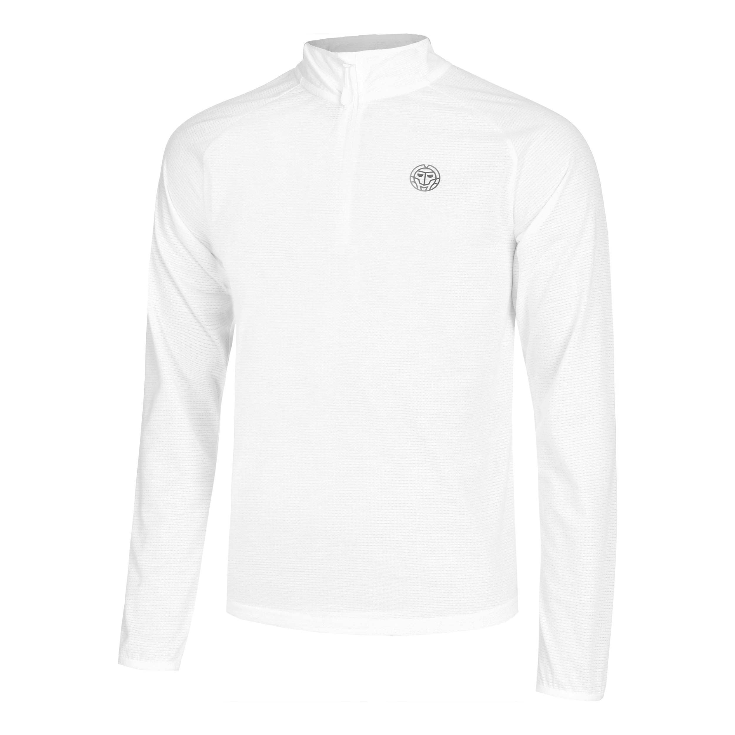 BIDI BADU Crew Longsleeve Heren-Wit