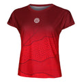 Pure Wild Capsleeve T-shirt Dames - donkerrood,