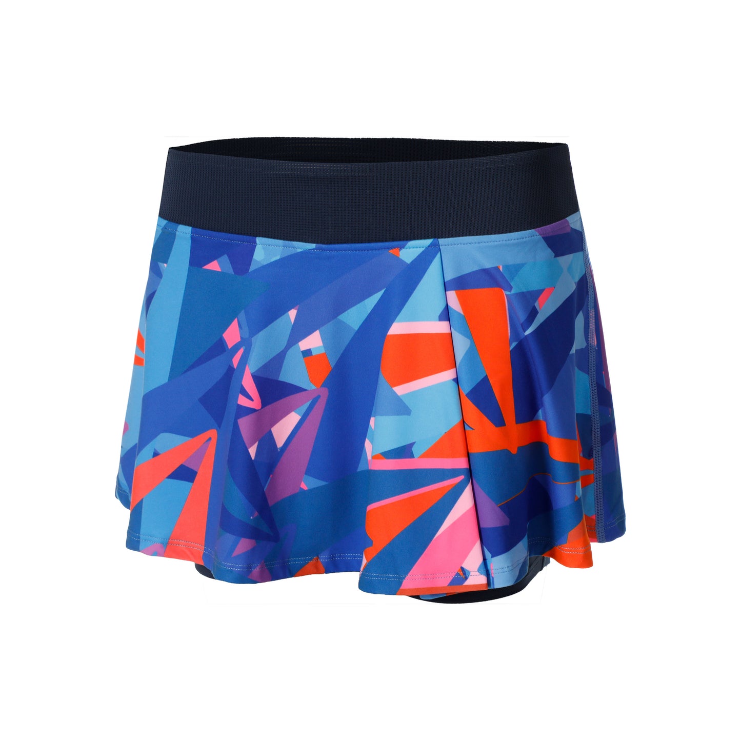 BIDI BADU Spike Printed Wavy Rok Dames-Donkerblauw,Blauw