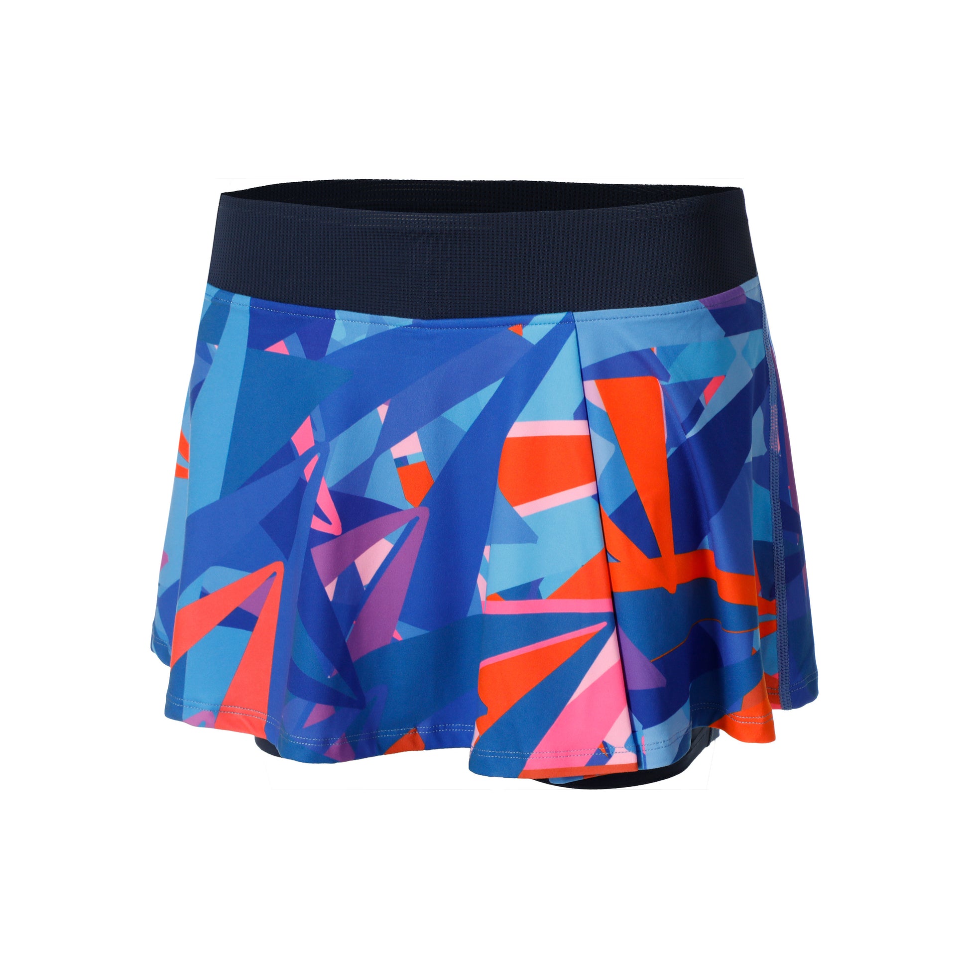 BIDI BADU Spike Printed Wavy Rok Dames-Donkerblauw,Blauw