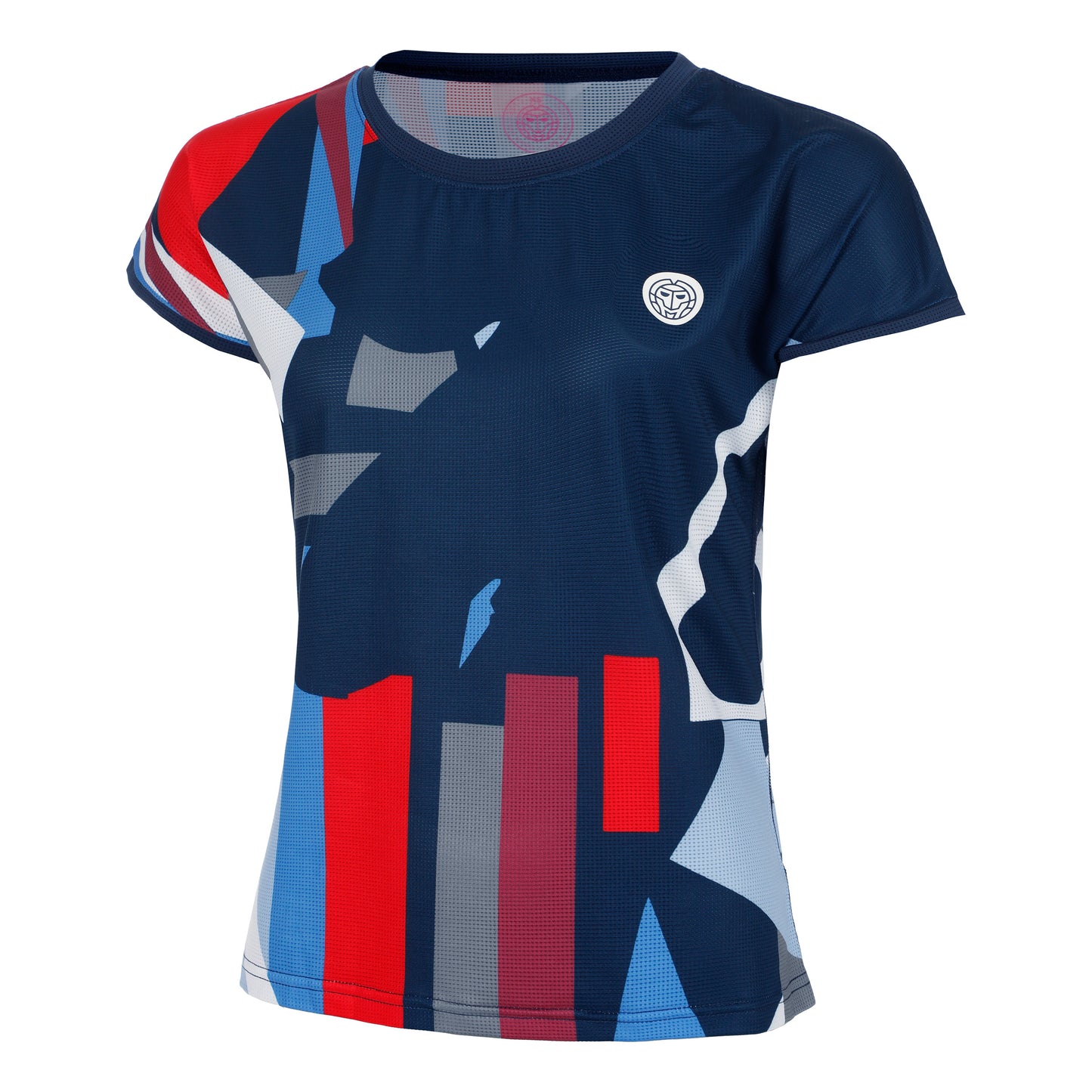 BIDI BADU New York 2024 T-shirt Dames-Donkerblauw,Veelkleurig