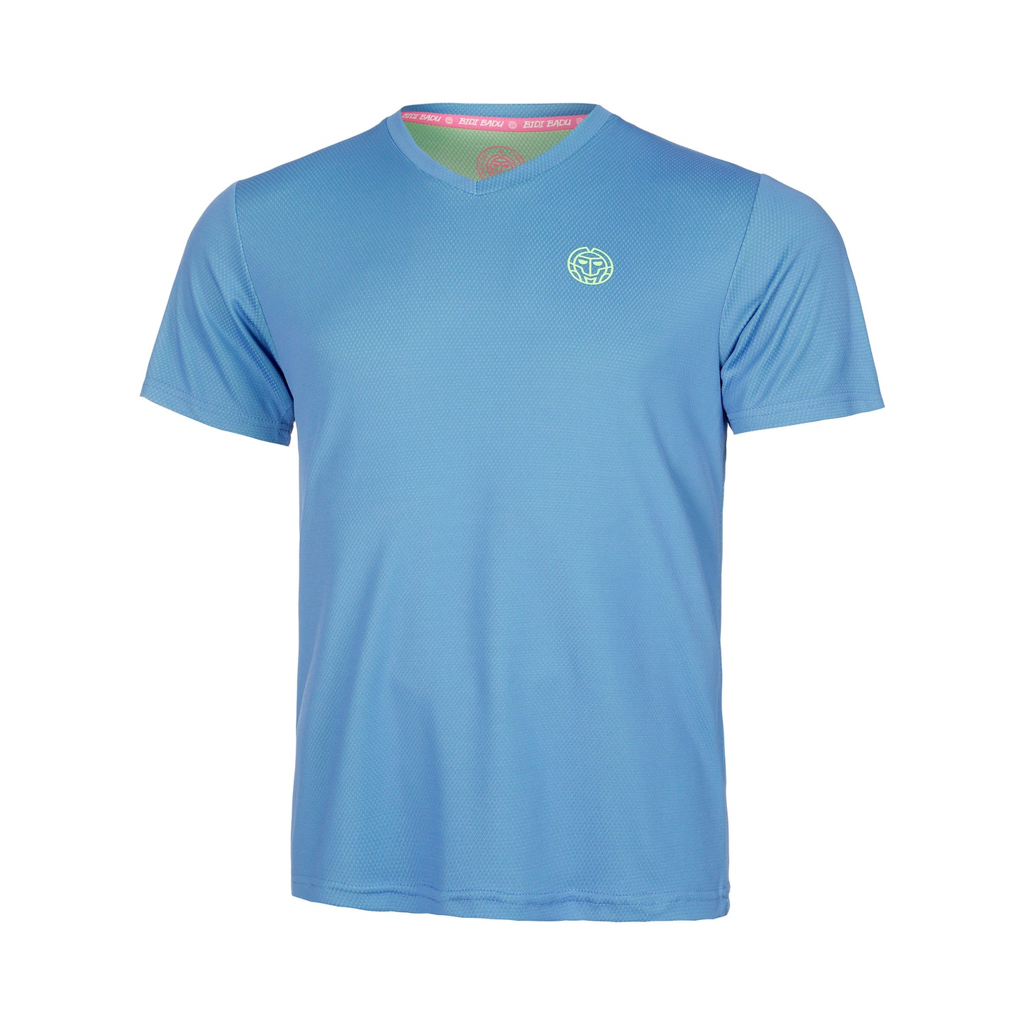 BIDI BADU Crew Inside Out V-Neck T-shirt Jongens-Blauw,Neongroen