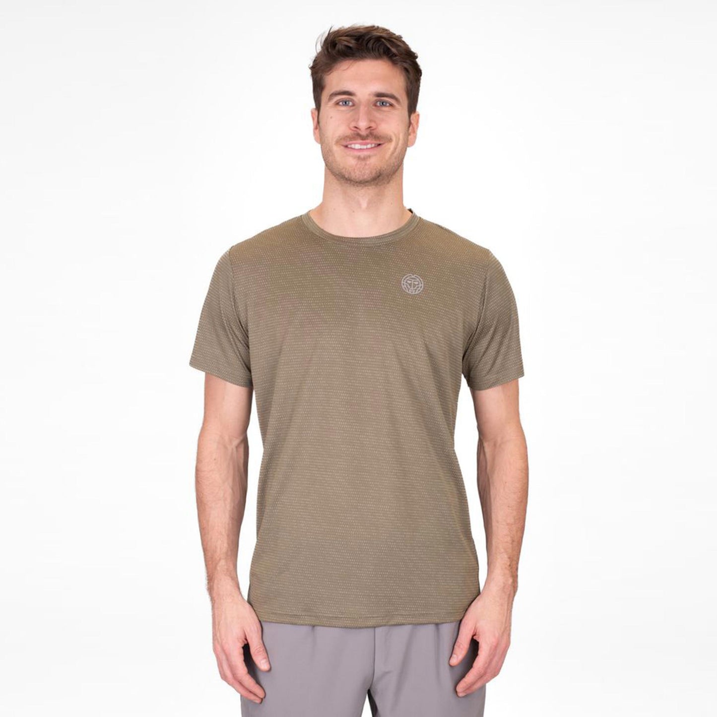 BIDI BADU Crew Two Colored T-shirt Heren-Olijf