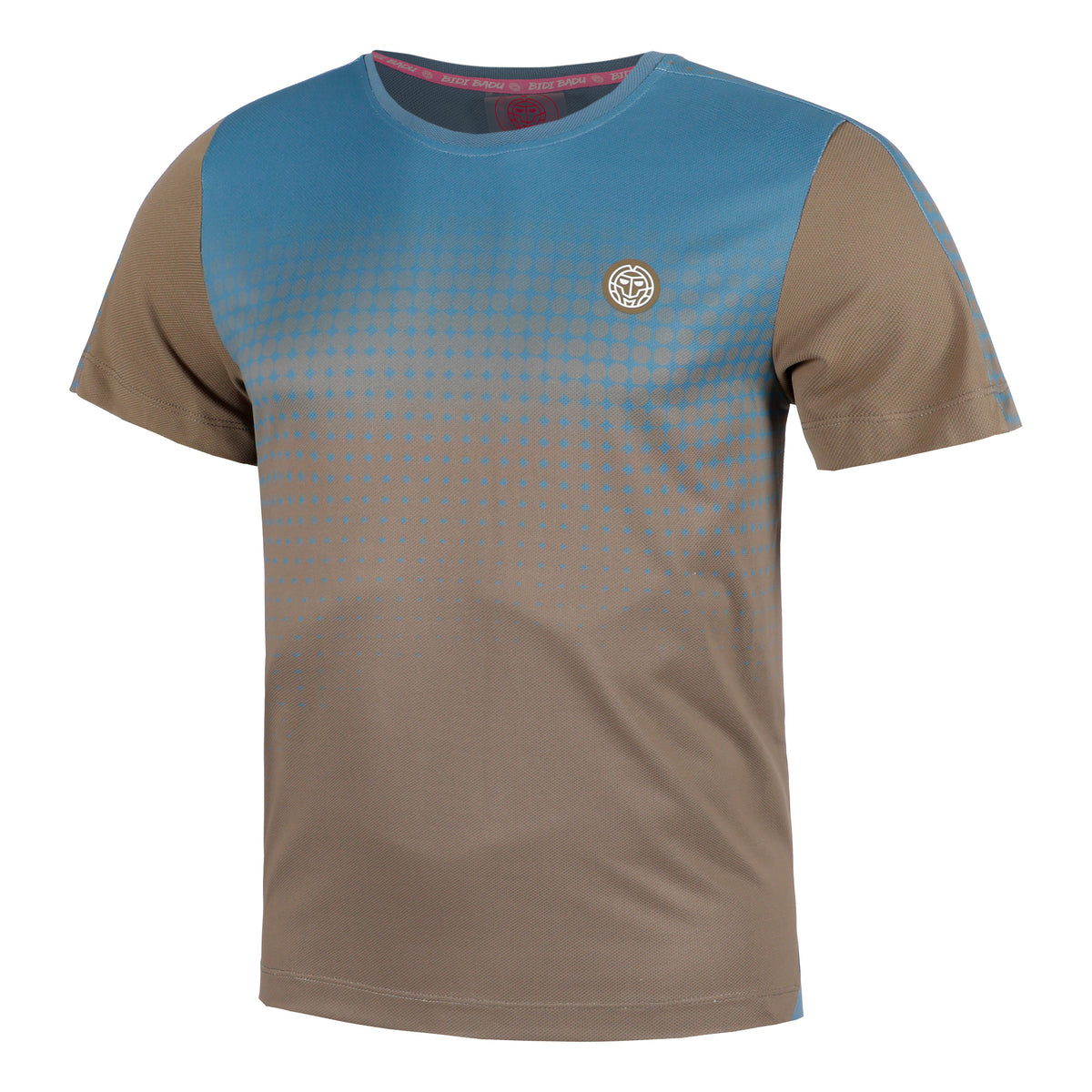 BIDI BADU Spectrum T-shirt Heren-Bruin,Blauw