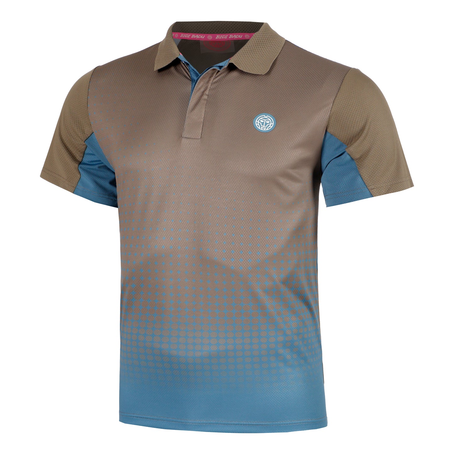 BIDI BADU Spectrum Spirit Polo Heren-Bruin,Blauw