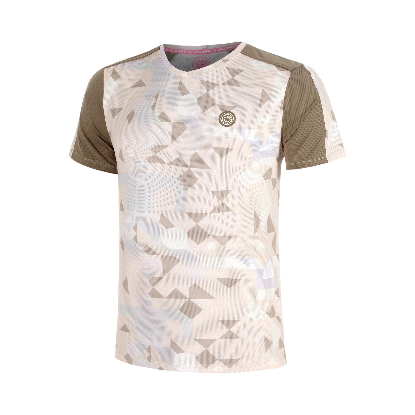 BIDI BADU Paris 2025 V-Neck T-shirt Jongens-Beige,Bruin