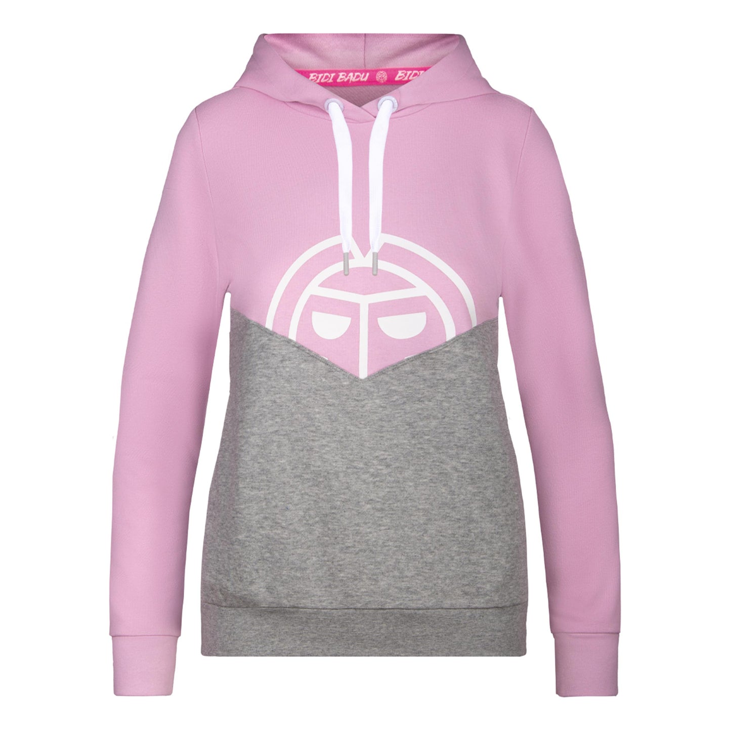 BIDI BADU Salia Lifestyle Sweater Met Capuchon Dames-Roze,Lichtgrijs