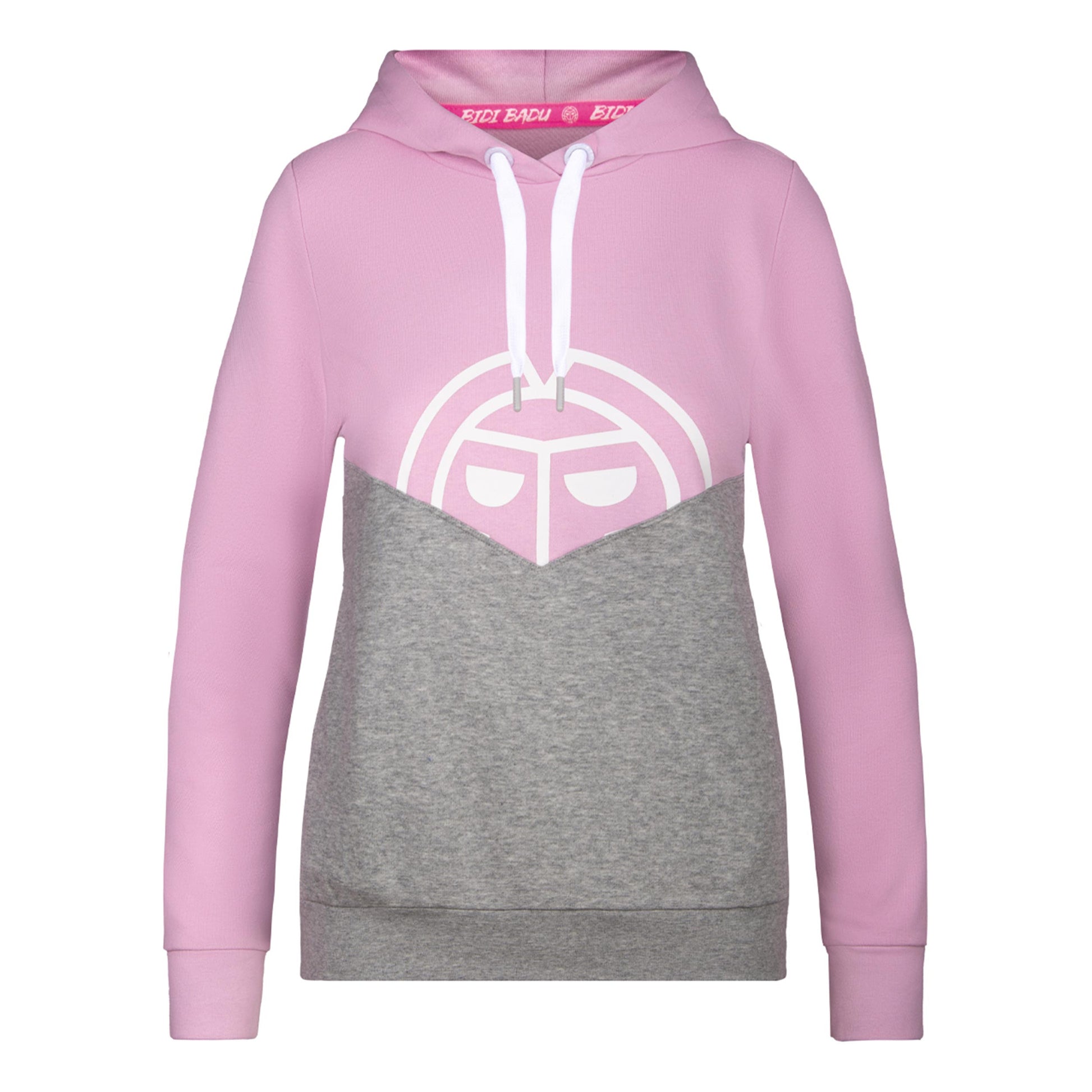 BIDI BADU Salia Lifestyle Sweater Met Capuchon Dames-Roze,Lichtgrijs