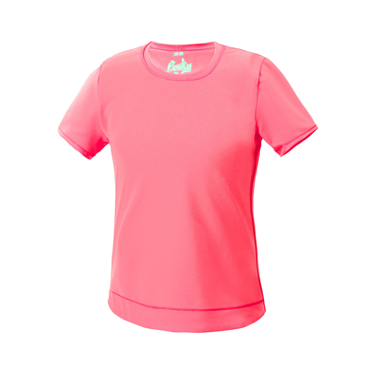 Lucky in Love Dynamic High-Low T-shirt Meisjes - koraal,