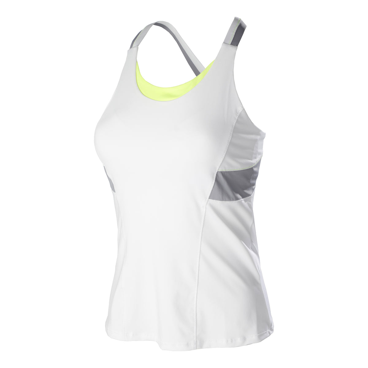 Lucky in Love Viva with Bra Tanktop Dames - wit, grijs