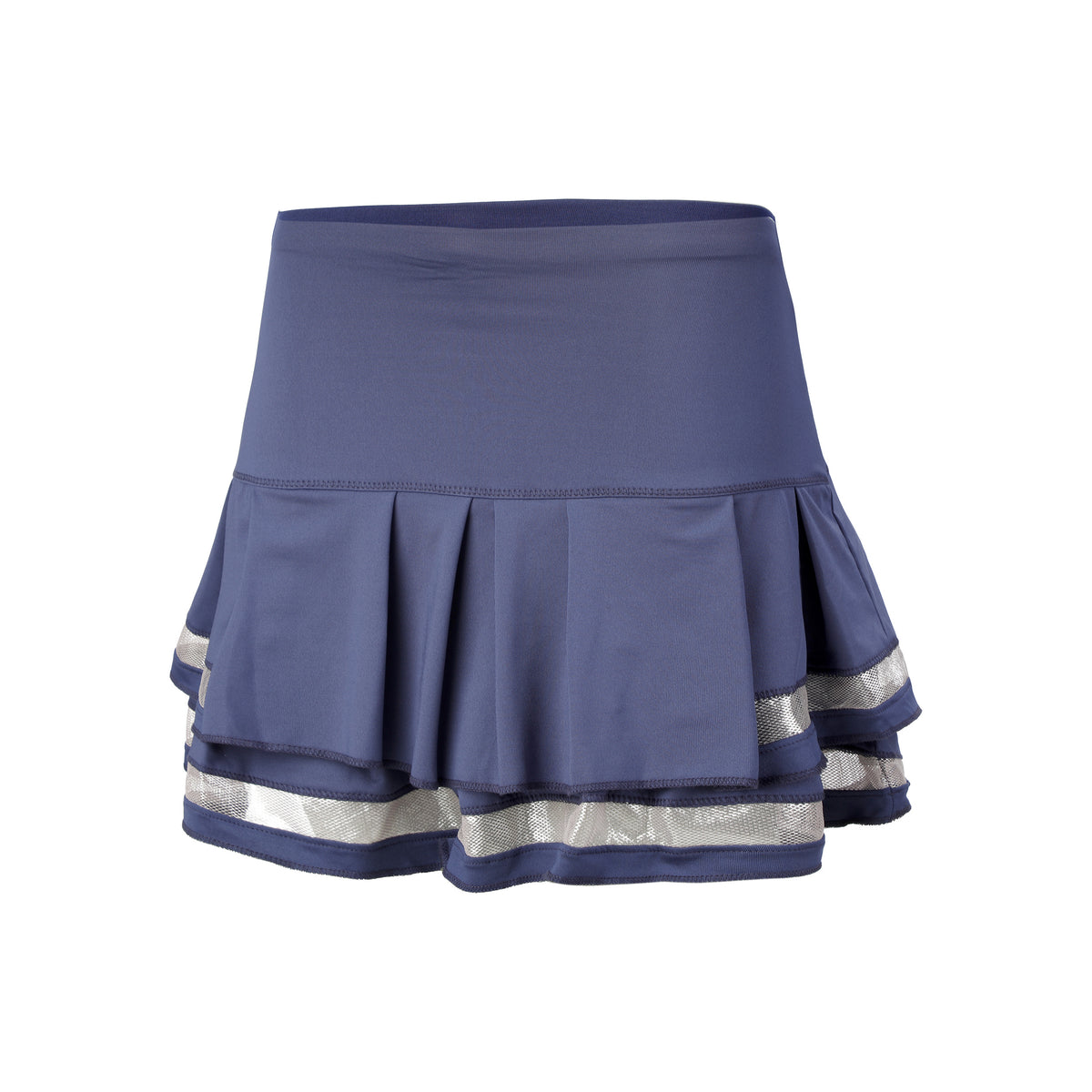 Lucky in Love Long Pleat Tier Rok Dames - blauw, roze