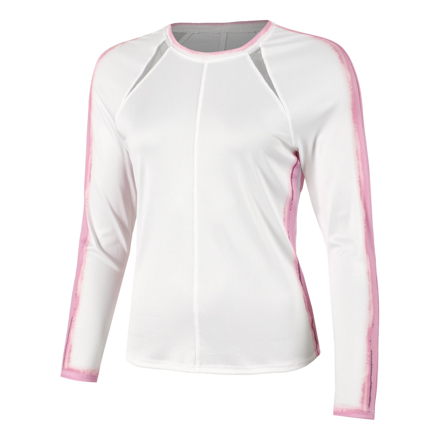 Lucky in Love Sunset Spin Longsleeve Dames - wit, roze
