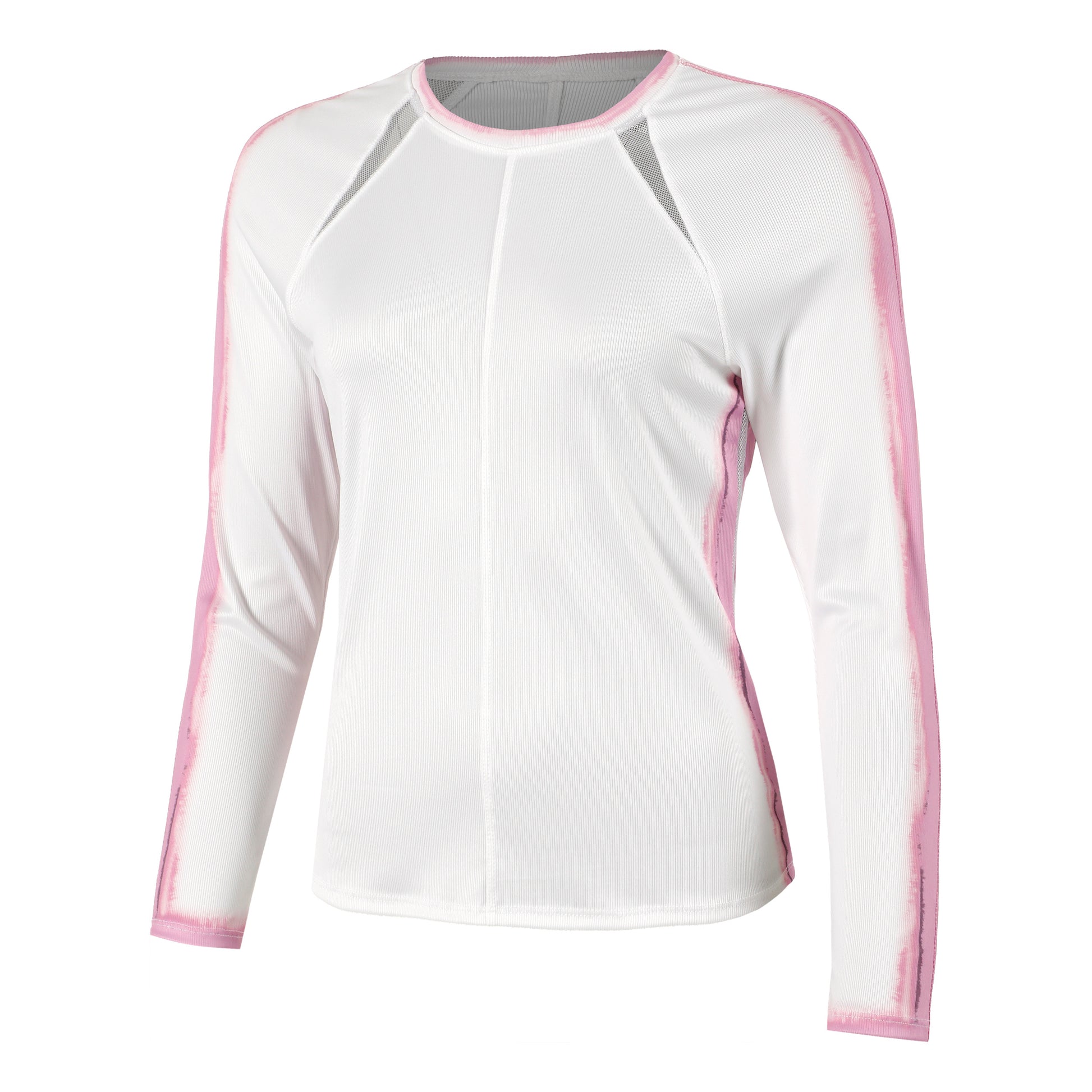 Lucky in Love Sunset Spin Longsleeve Dames - wit, roze