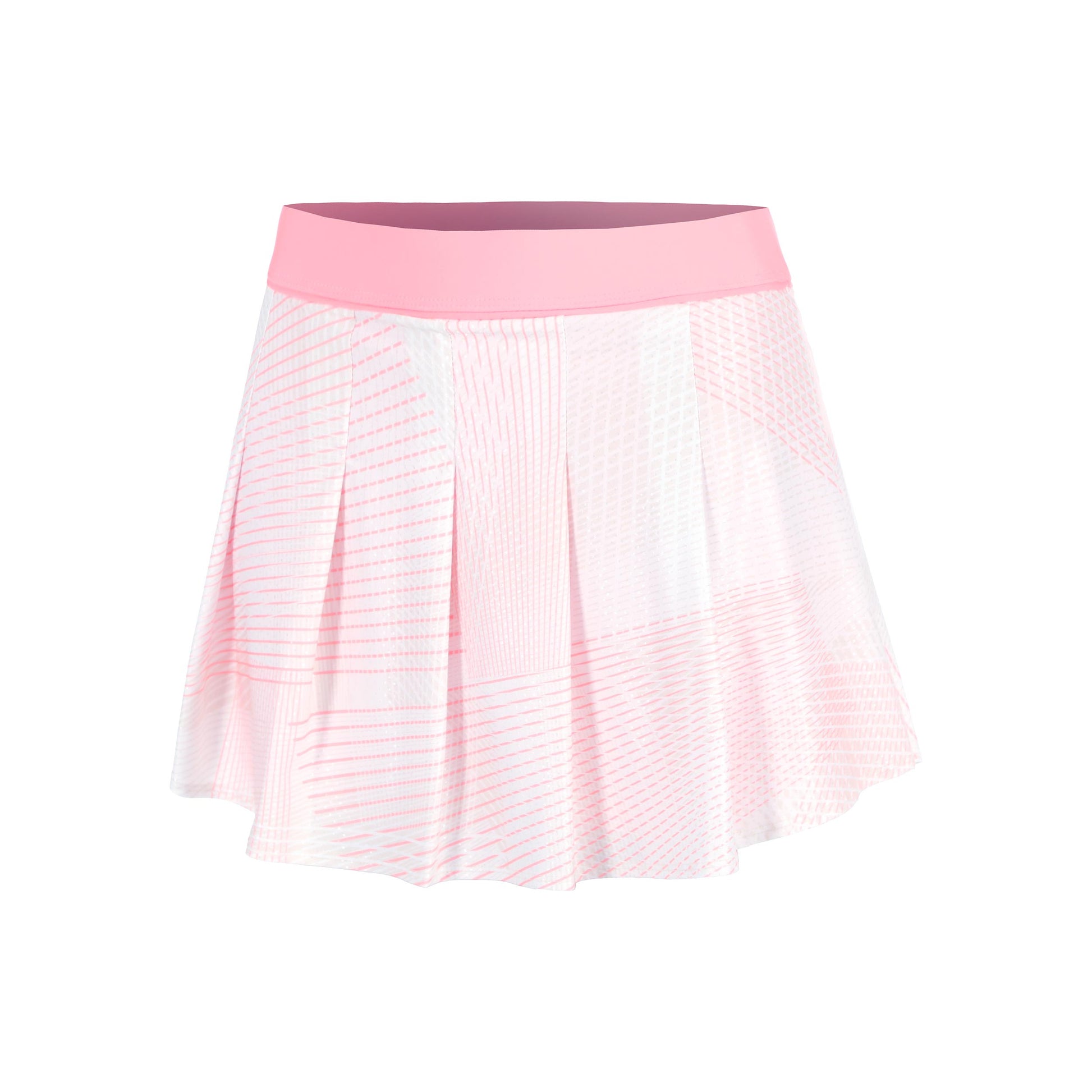 Lucky in Love Spin Around Pleat 13.5in Rok Dames-Roze,Wit