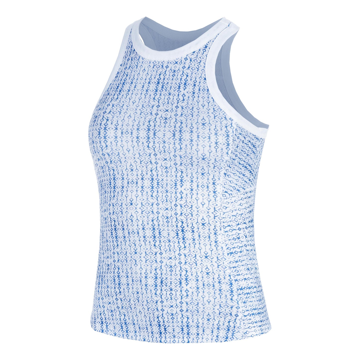 Lucky in Love Boho Tile Rib Tanktop Dames-Blauw,Veelkleurig