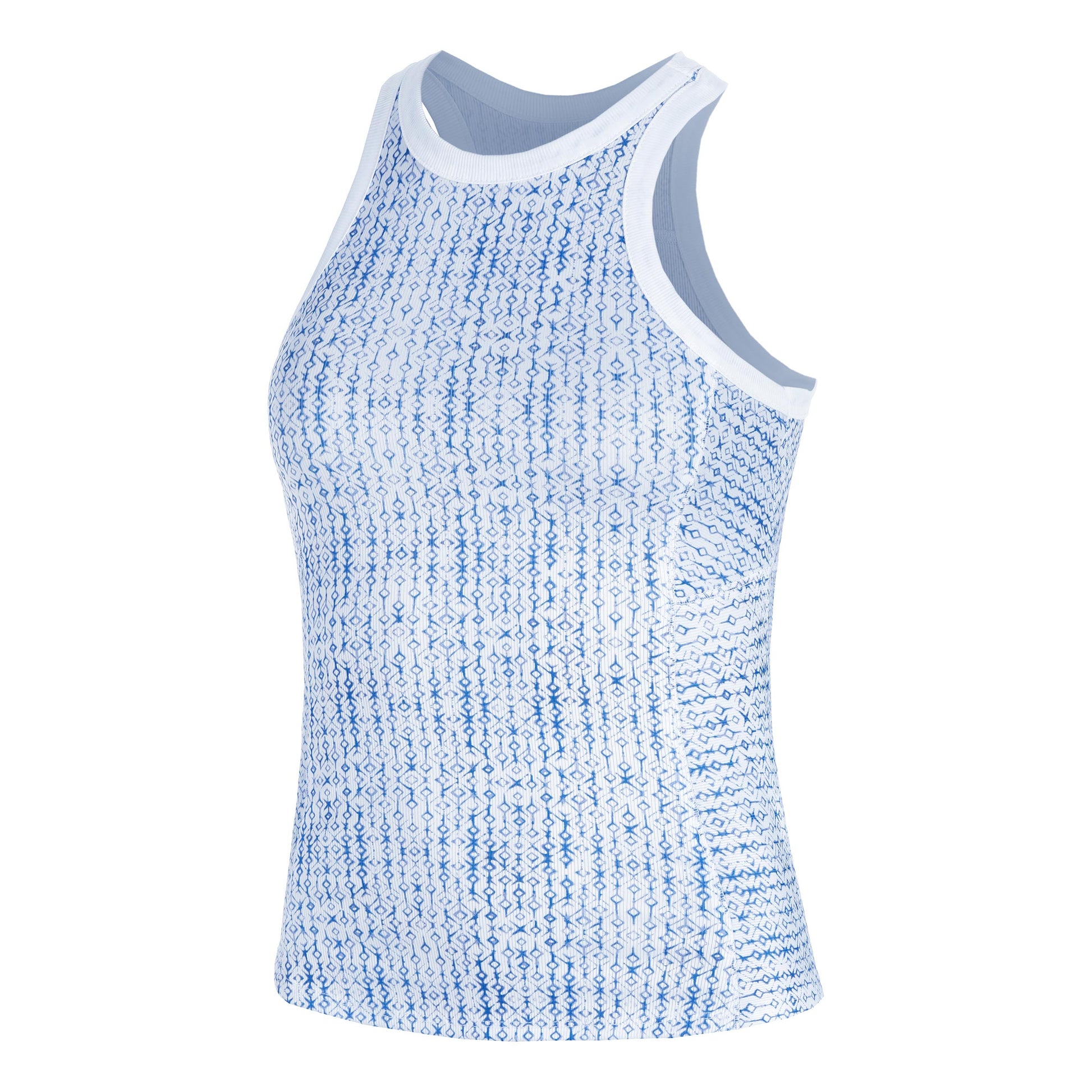 Lucky in Love Boho Tile Rib Tanktop Dames-Blauw,Veelkleurig