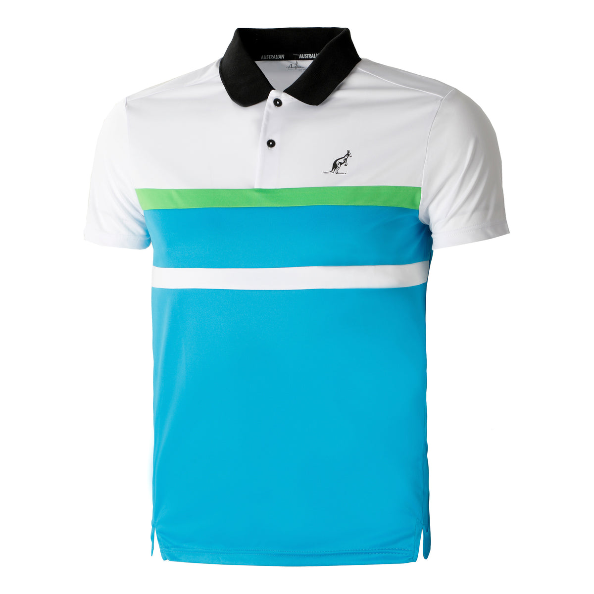 Australian Ace con Inserti in Contrasto Polo Heren - turkoois, wit