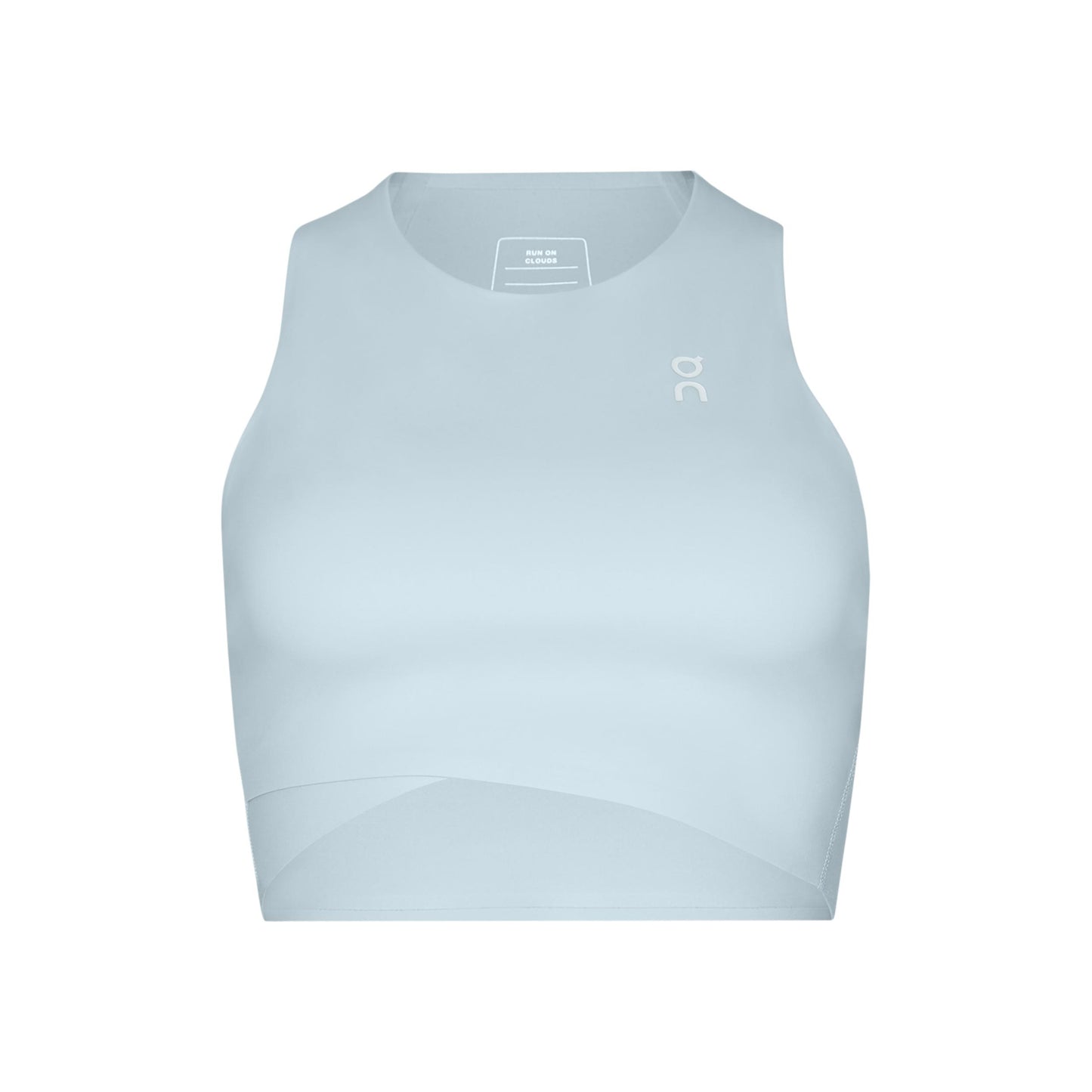 On Court Crop Tanktop Dames-Blaugrau