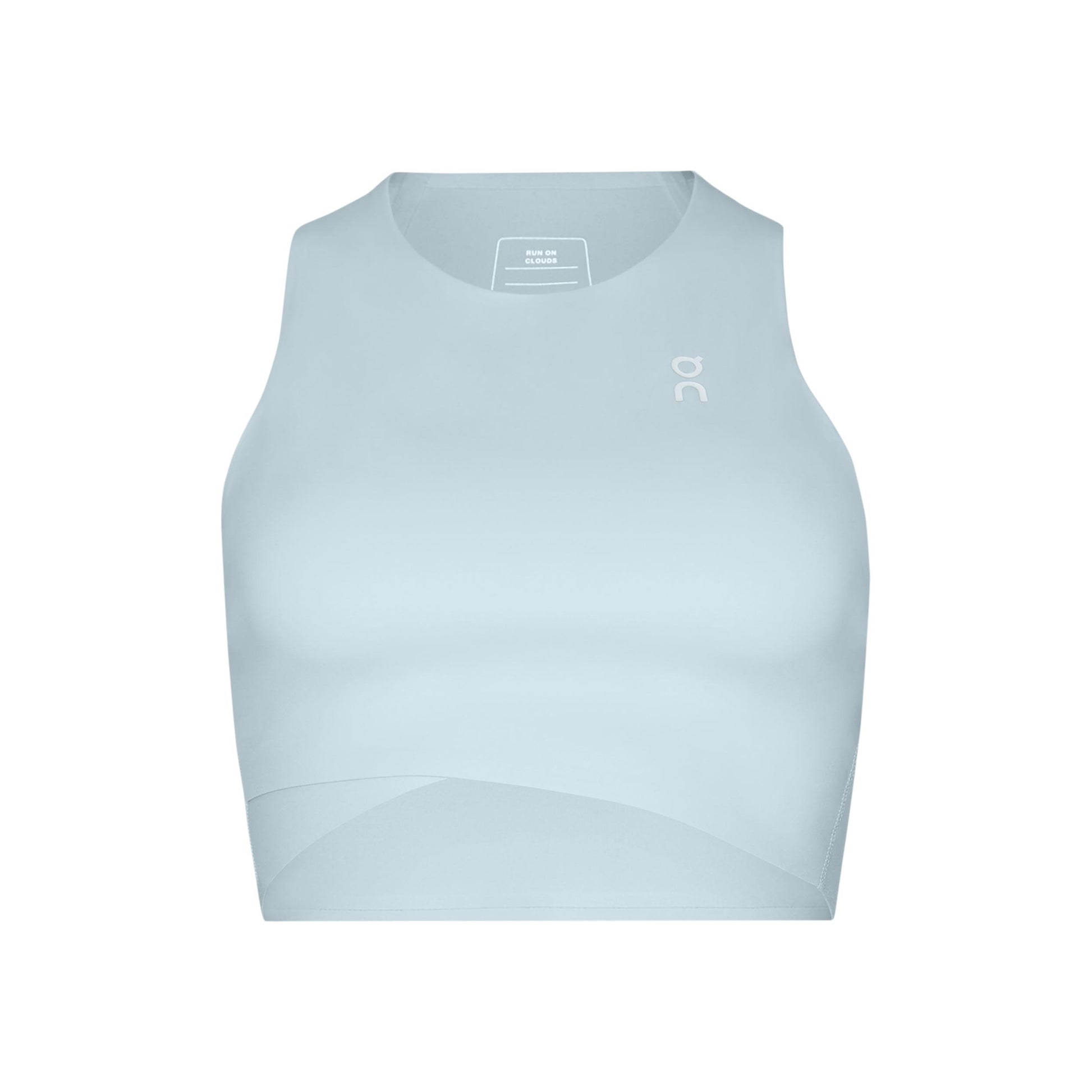 On Court Crop Tanktop Dames-Blaugrau