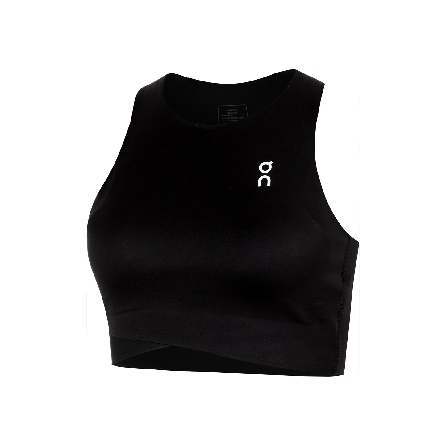 On Court Crop Tanktop Dames-Zwart