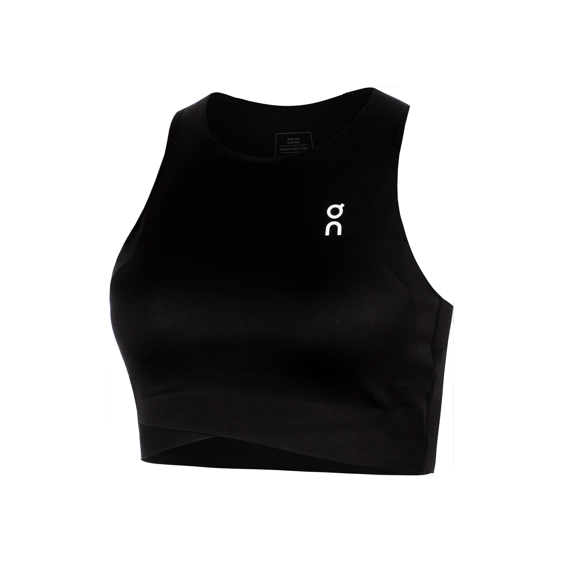 On Court Crop Tanktop Dames-Zwart
